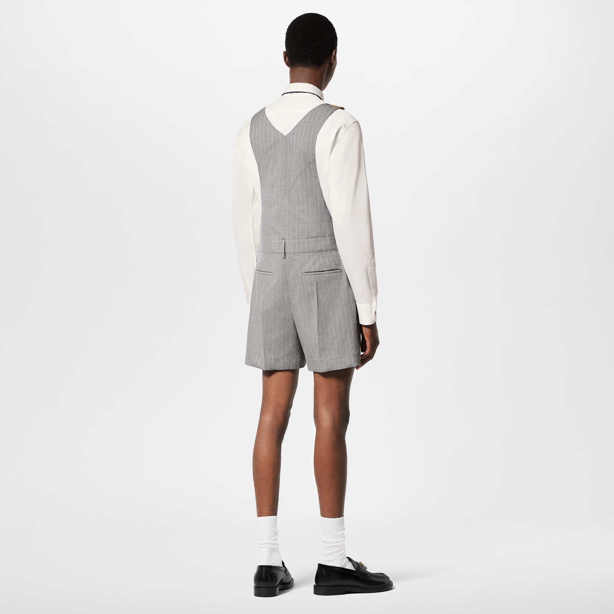 Wool Dungaree Shorts - 3