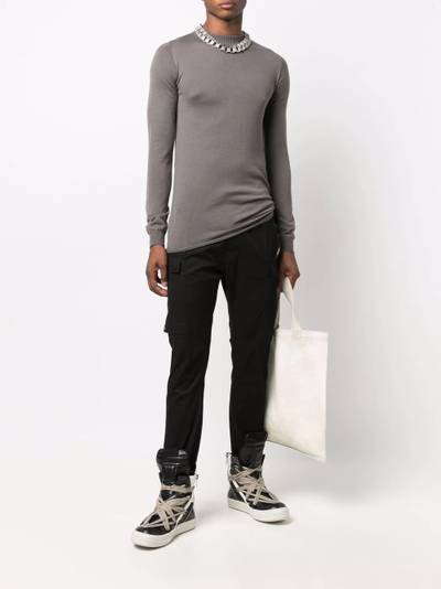 Rick Owens skinny-fit marl jumper outlook