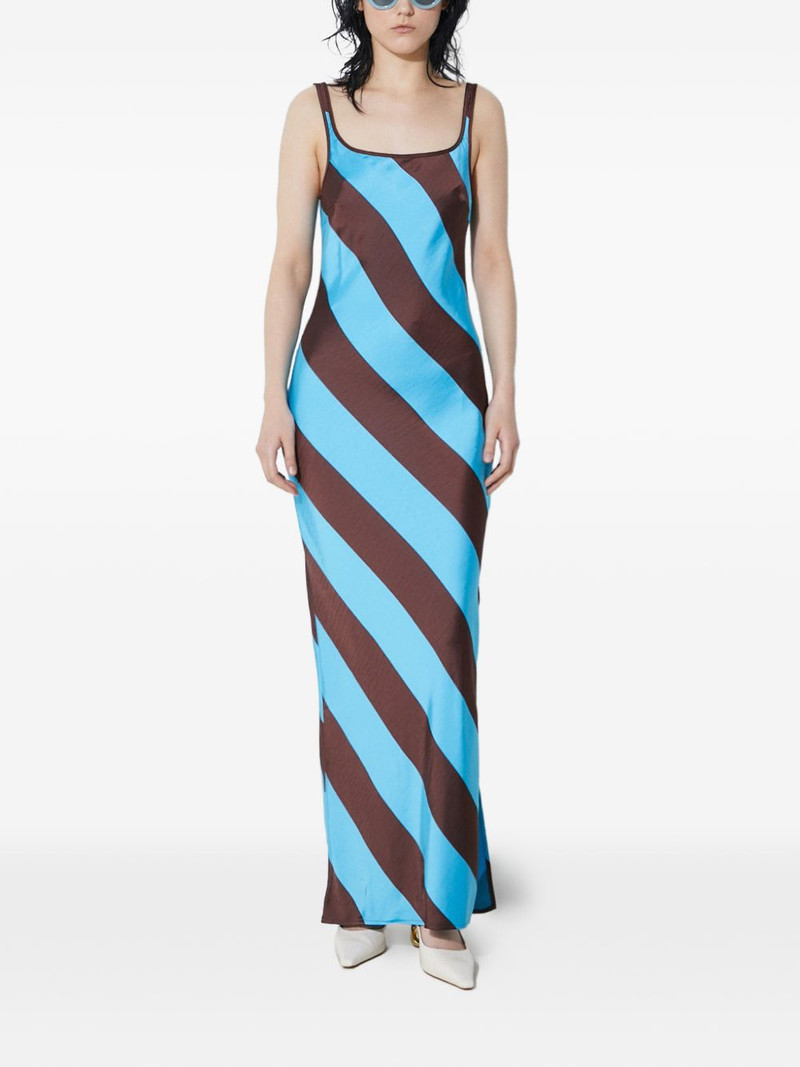 striped split dress 1