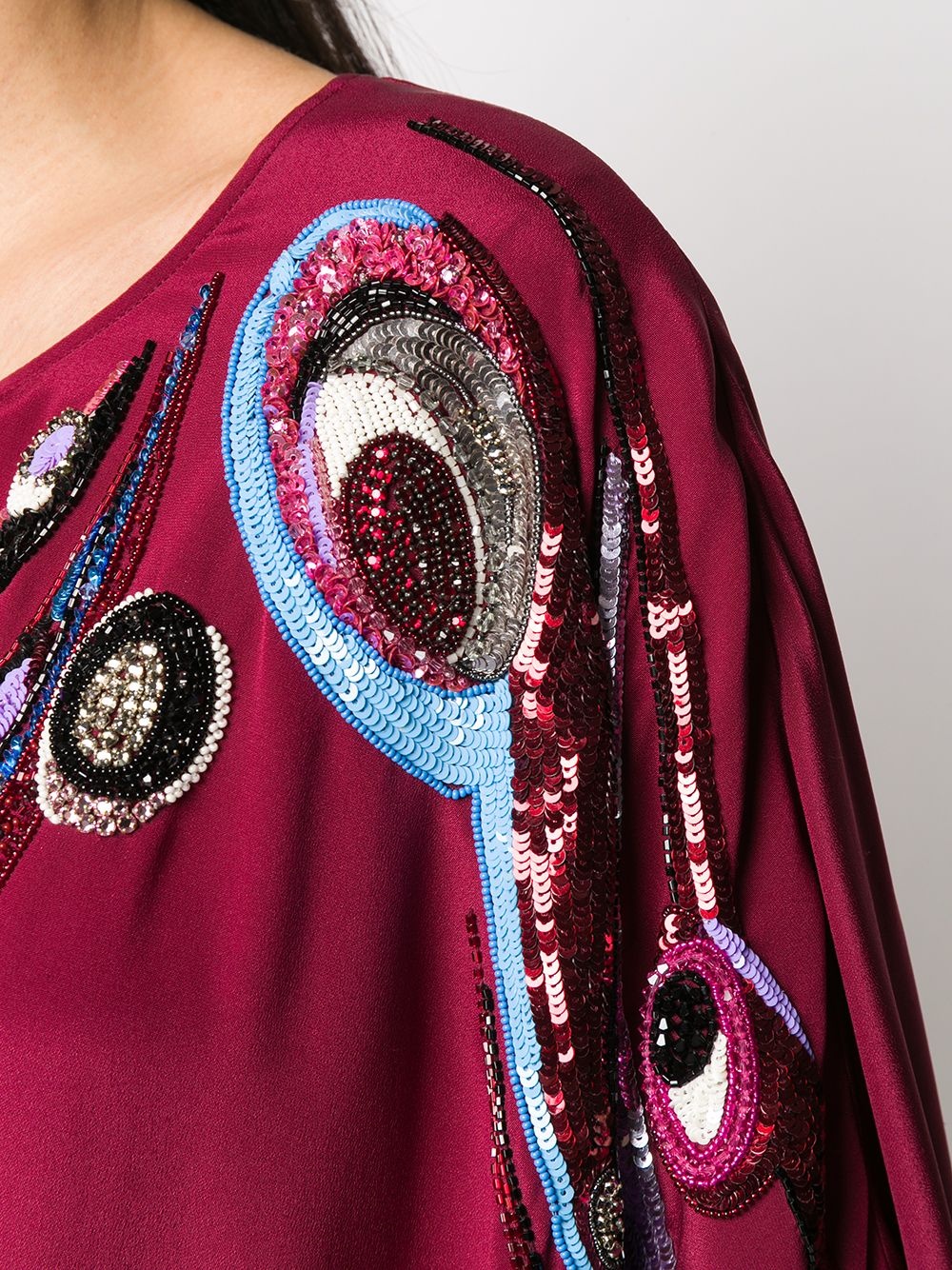 embroidered and bead-embellished kaftan - 5