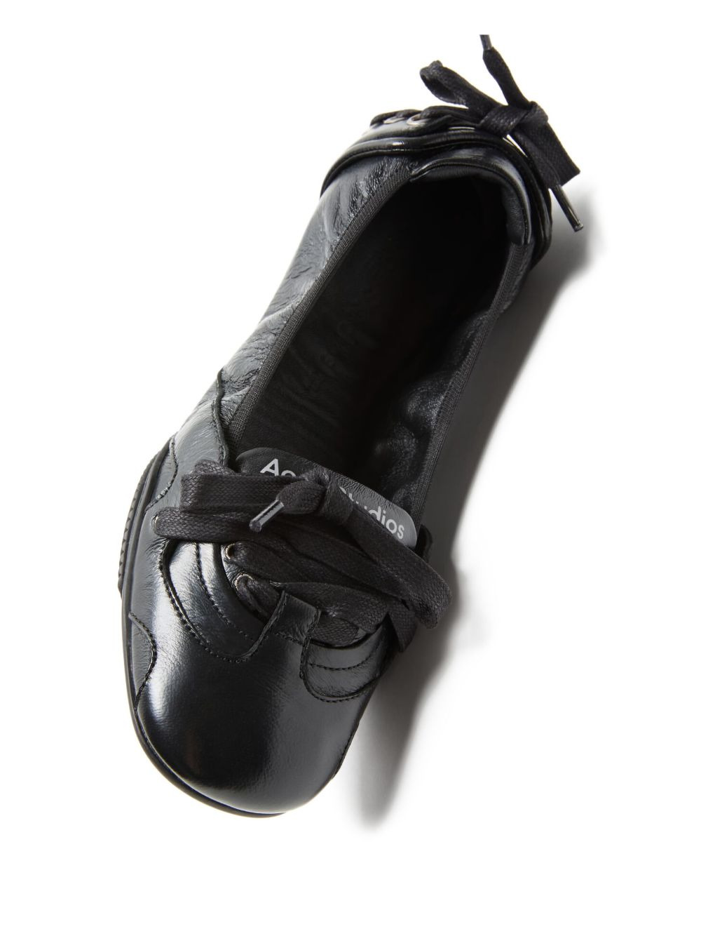 lace-up leather sneakers - 4