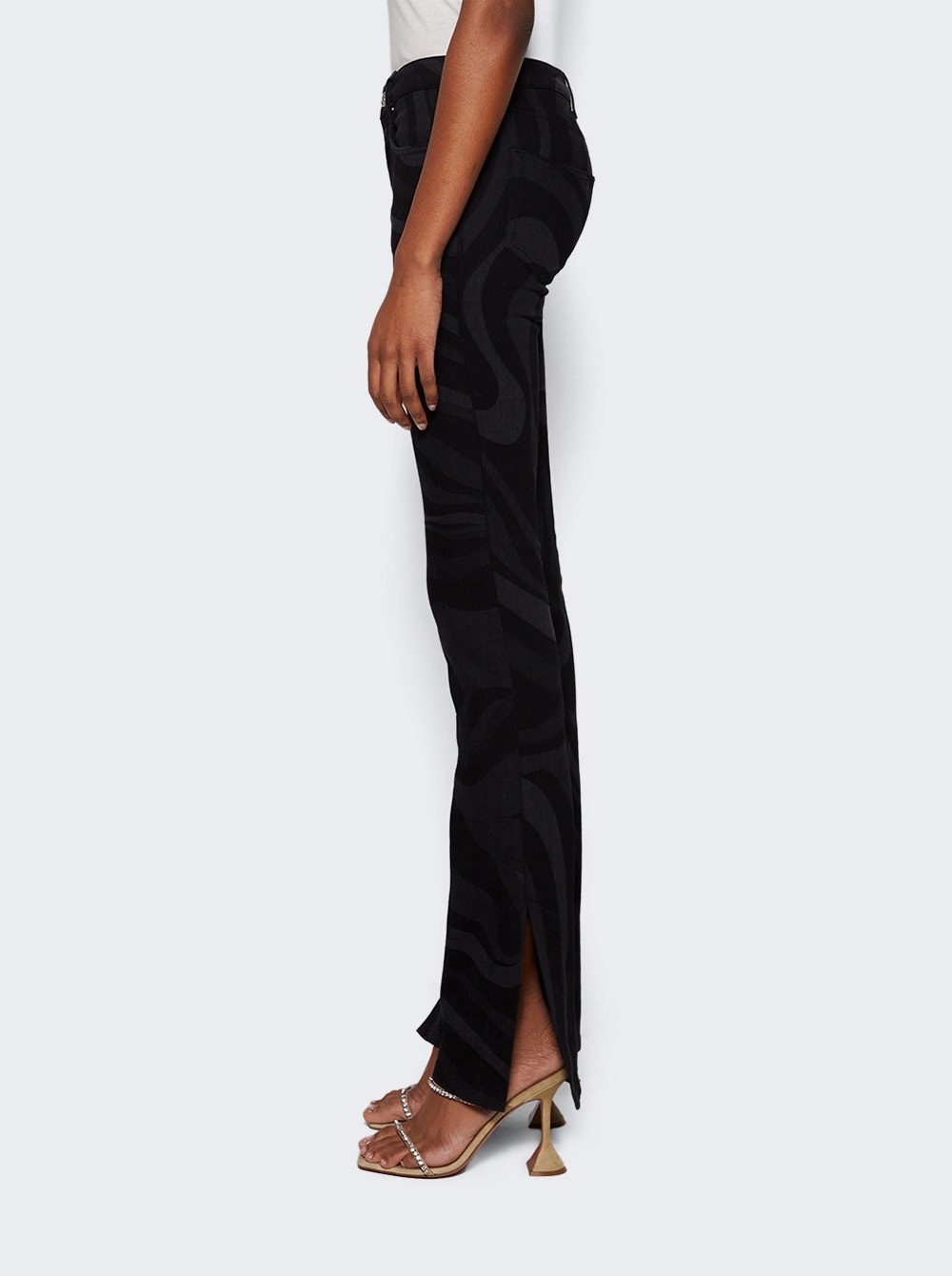 Straight Leg Jeans Black - 4