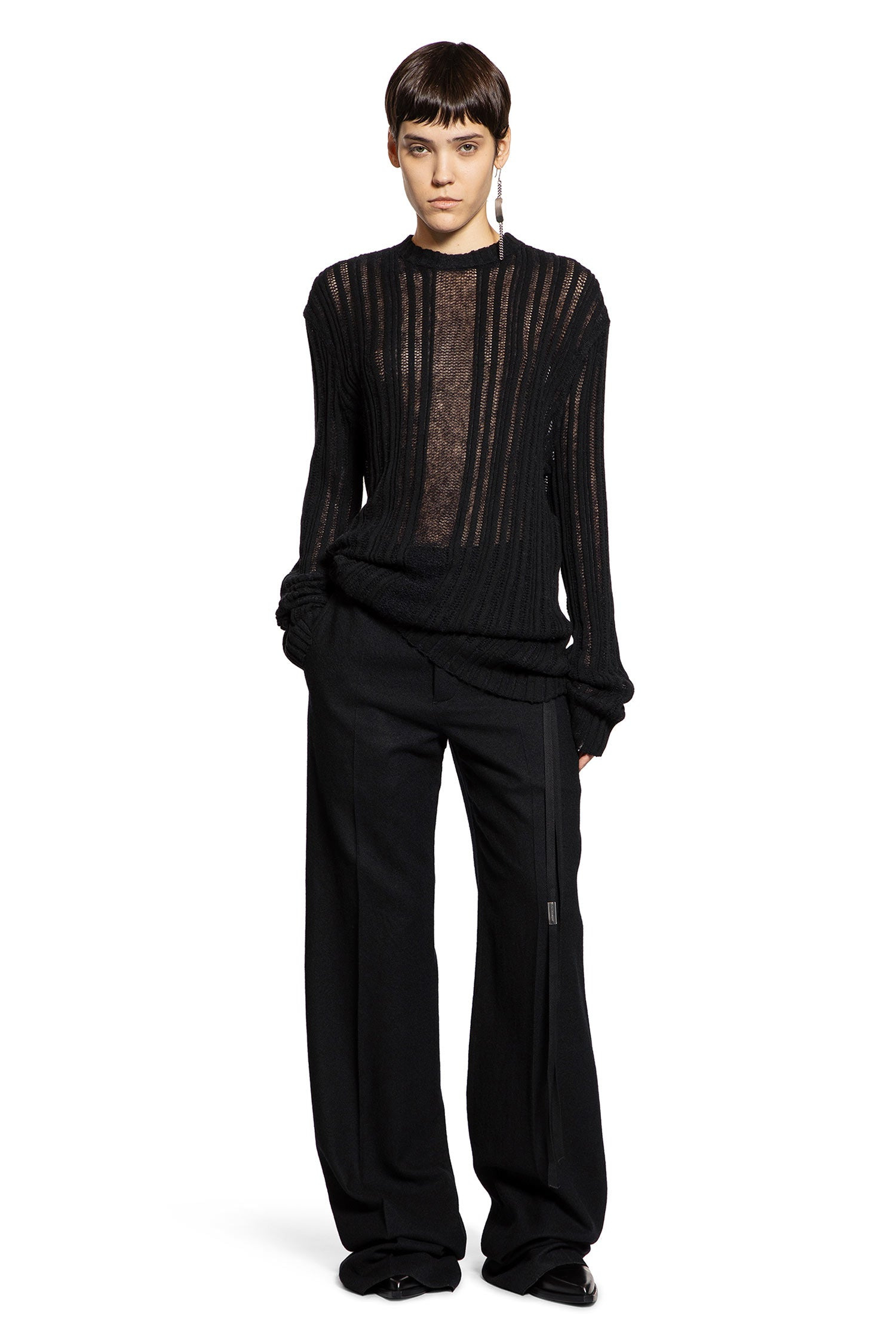 Brushed-Wool-Maaike-Flared-Leg-Trousers - 4