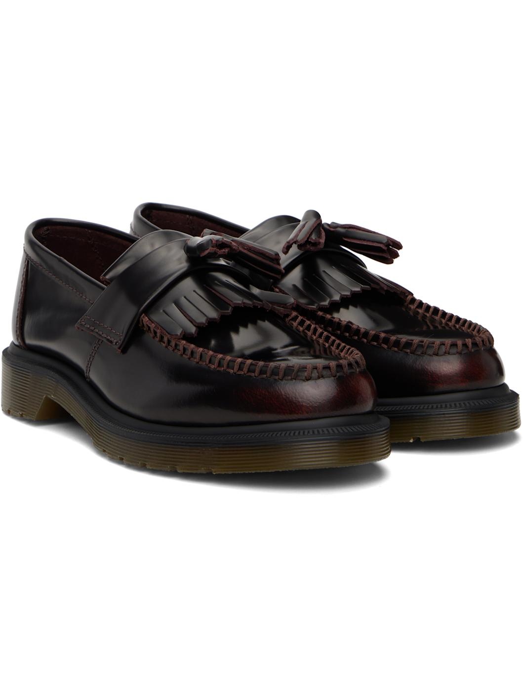 Burgundy Adrian Arcadia Leather Tassel Loafers - 4