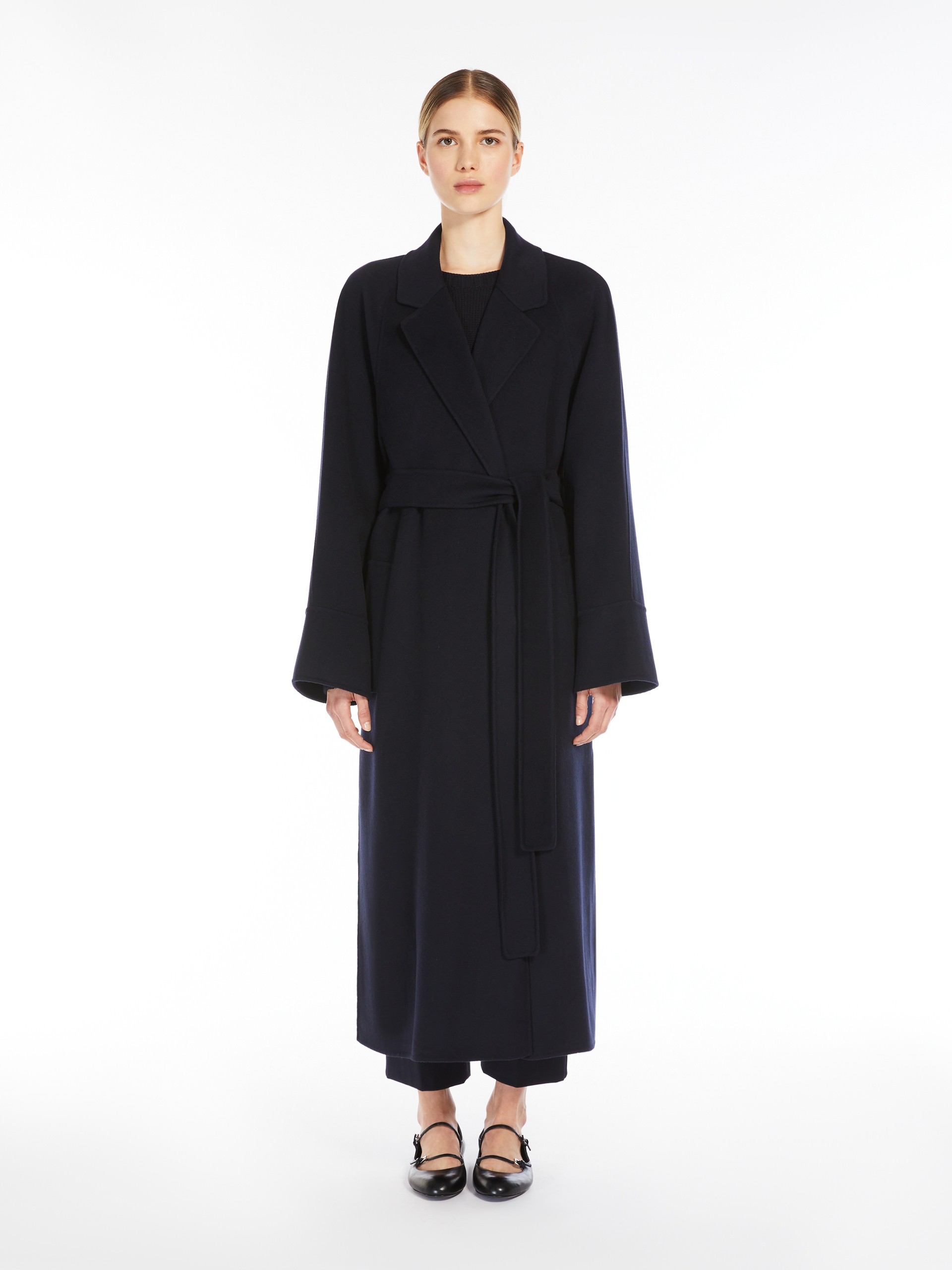 AGATA Double-faced wool coat with belt - 3