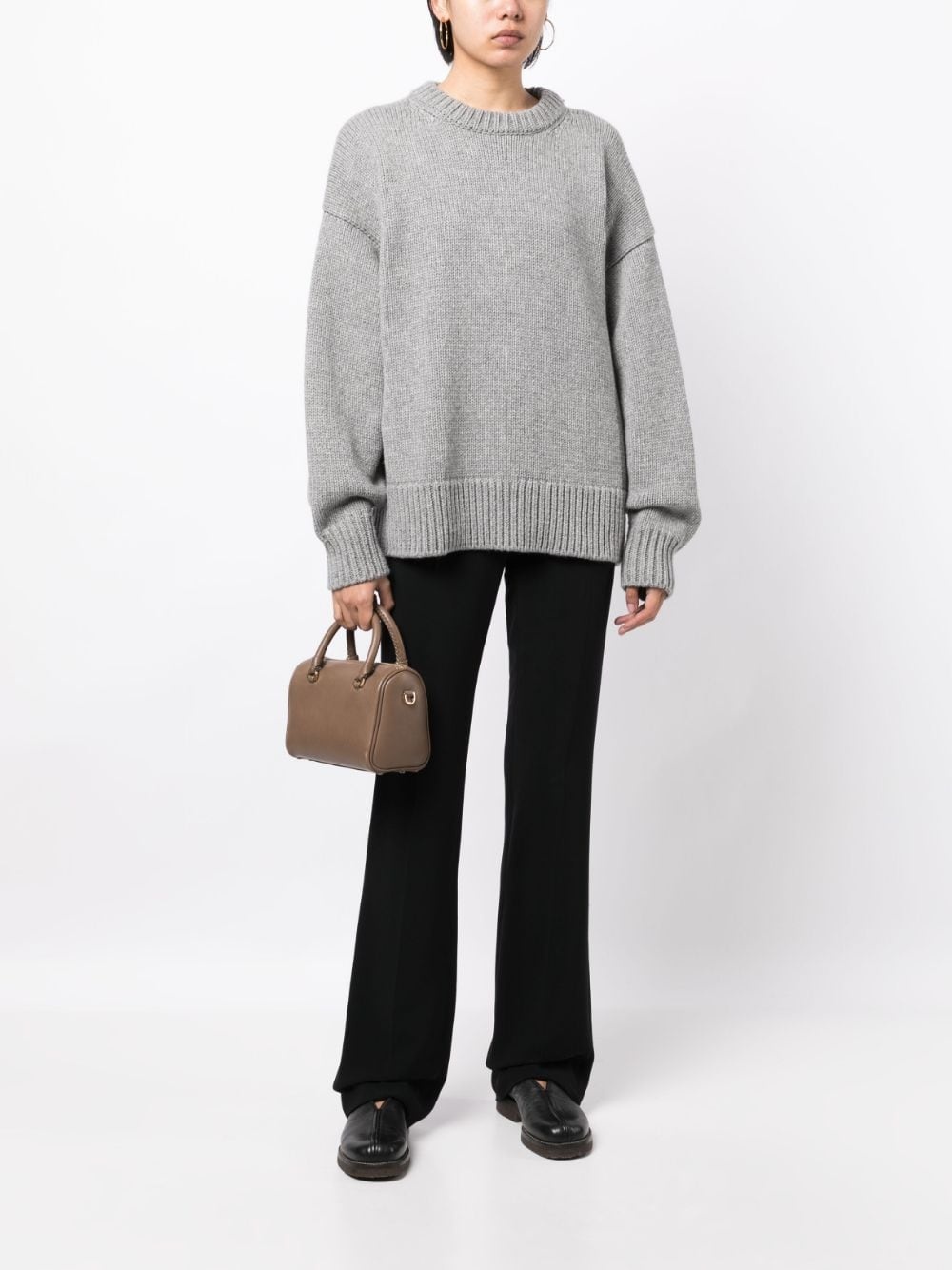 drop-shoulder crewneck jumper - 2