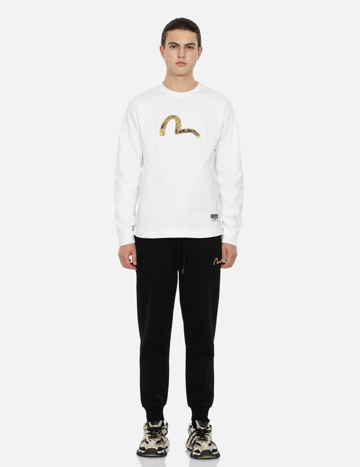 SEAGULL BROCADE APPLIQUÉ REGULAR FIT LONG-SLEEVE T-SHIRT - 5