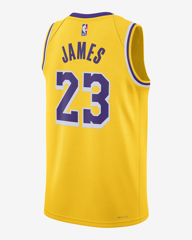 Nike Los Angeles Lakers Icon Edition 2022/23 Nike Men's Dri-FIT NBA Swingman Jersey outlook