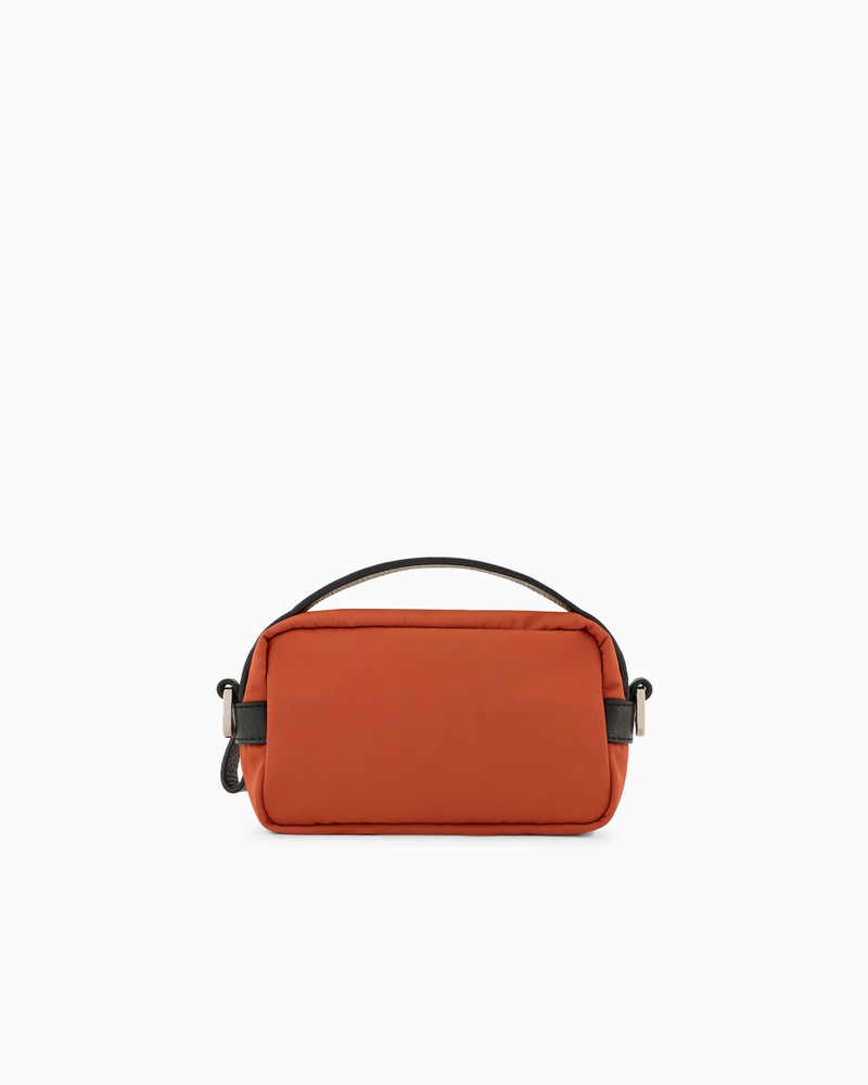 Mini crossbody bag in nylon and leather 3