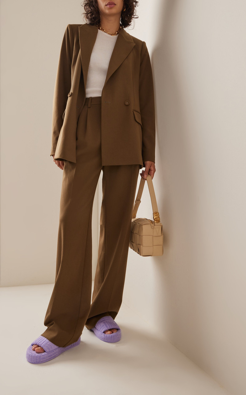 Bottega Veneta Resort Geometric Sponge Slide Sandals purple outlook