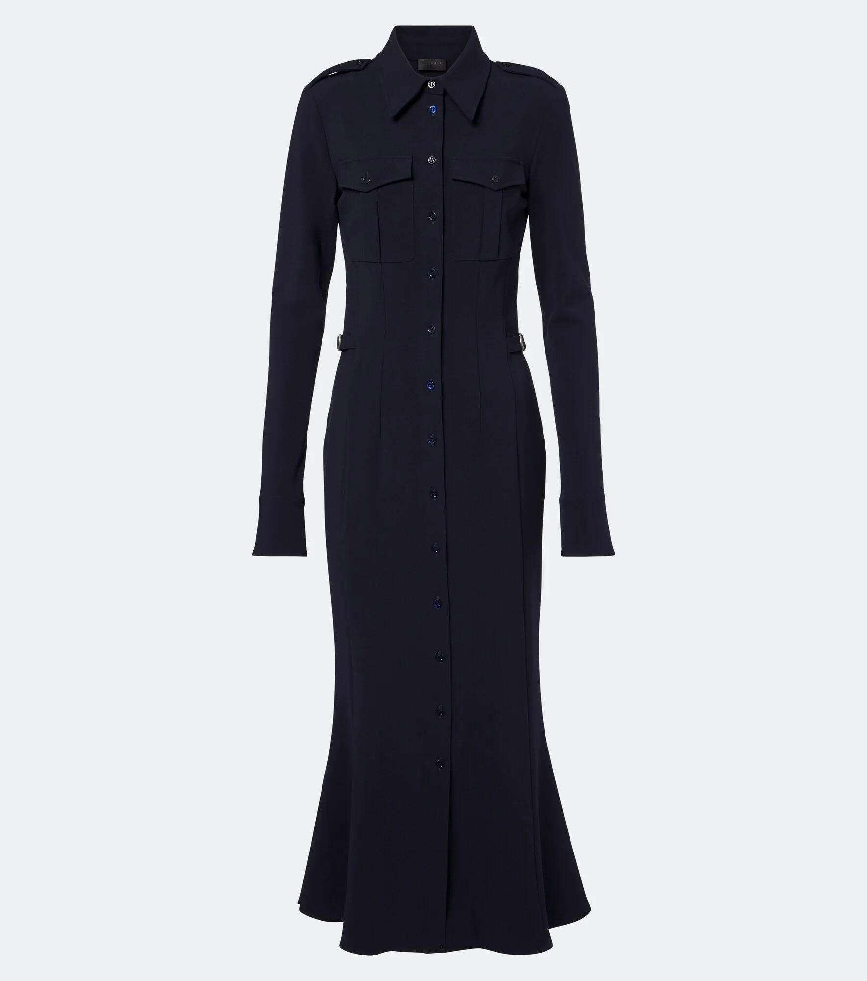 Wool-blend shirt dress - 1