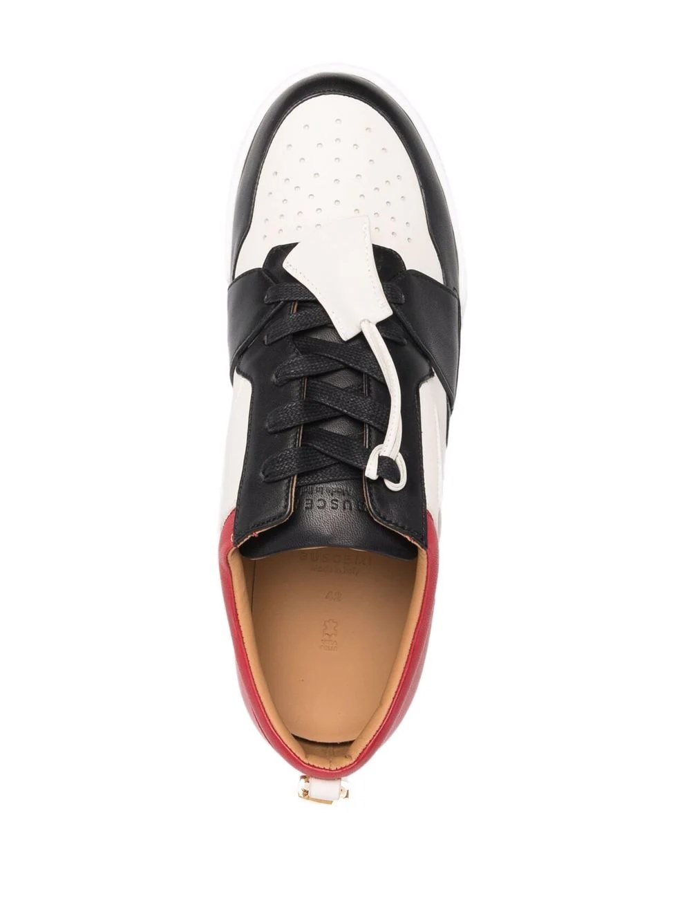 padlock-detail low top sneakers - 4