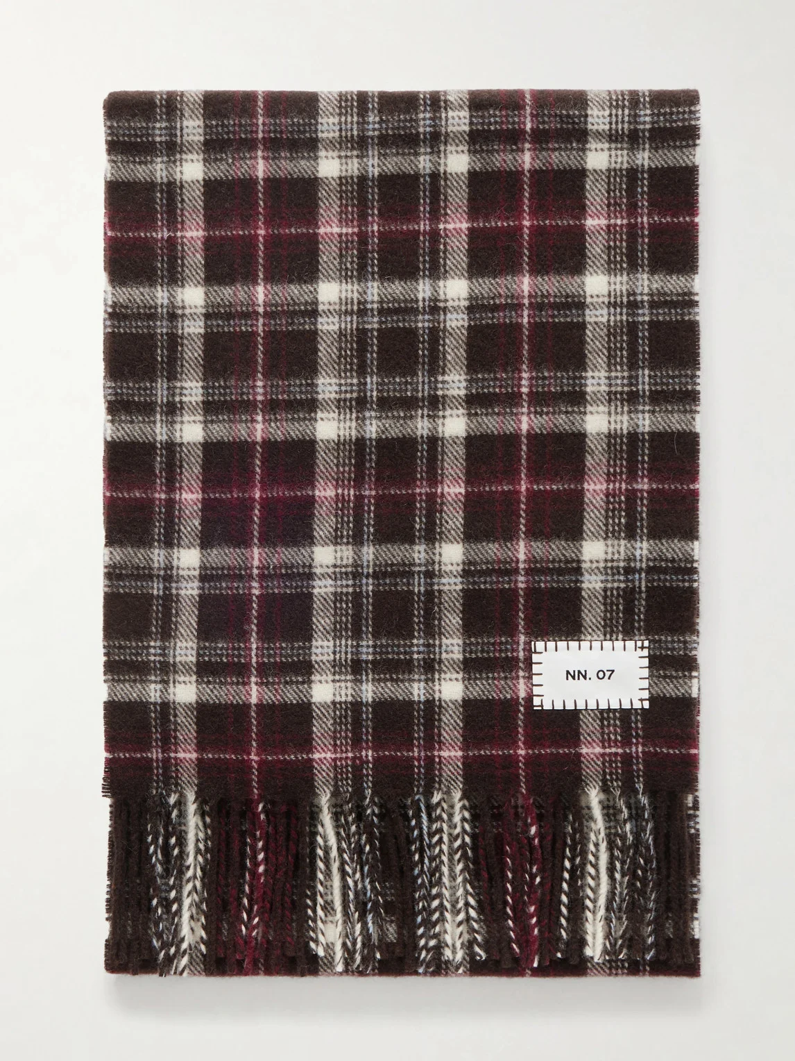 Checked Wool Scarf - 1