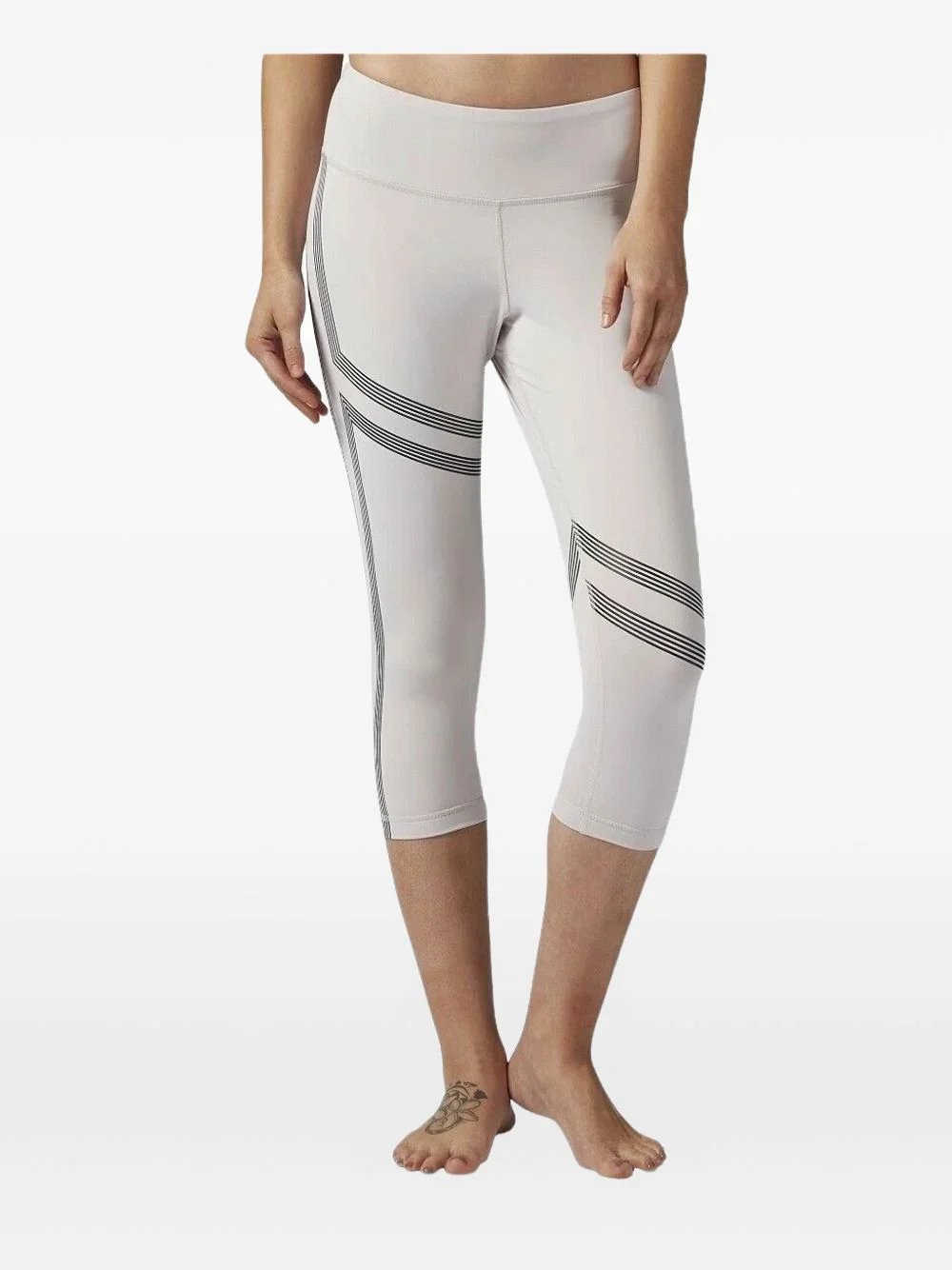 linear three-quarter leggings - 1