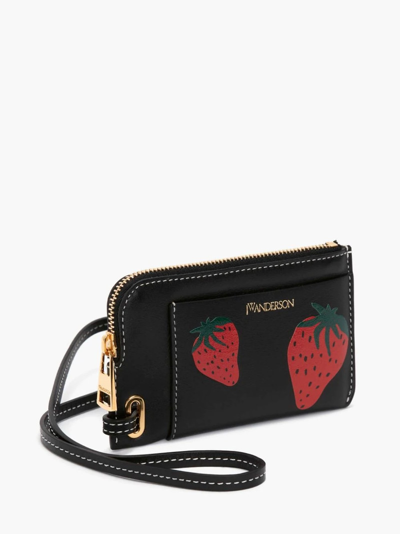 STRAWBERRY-PRINT CARDHOLDER 3
