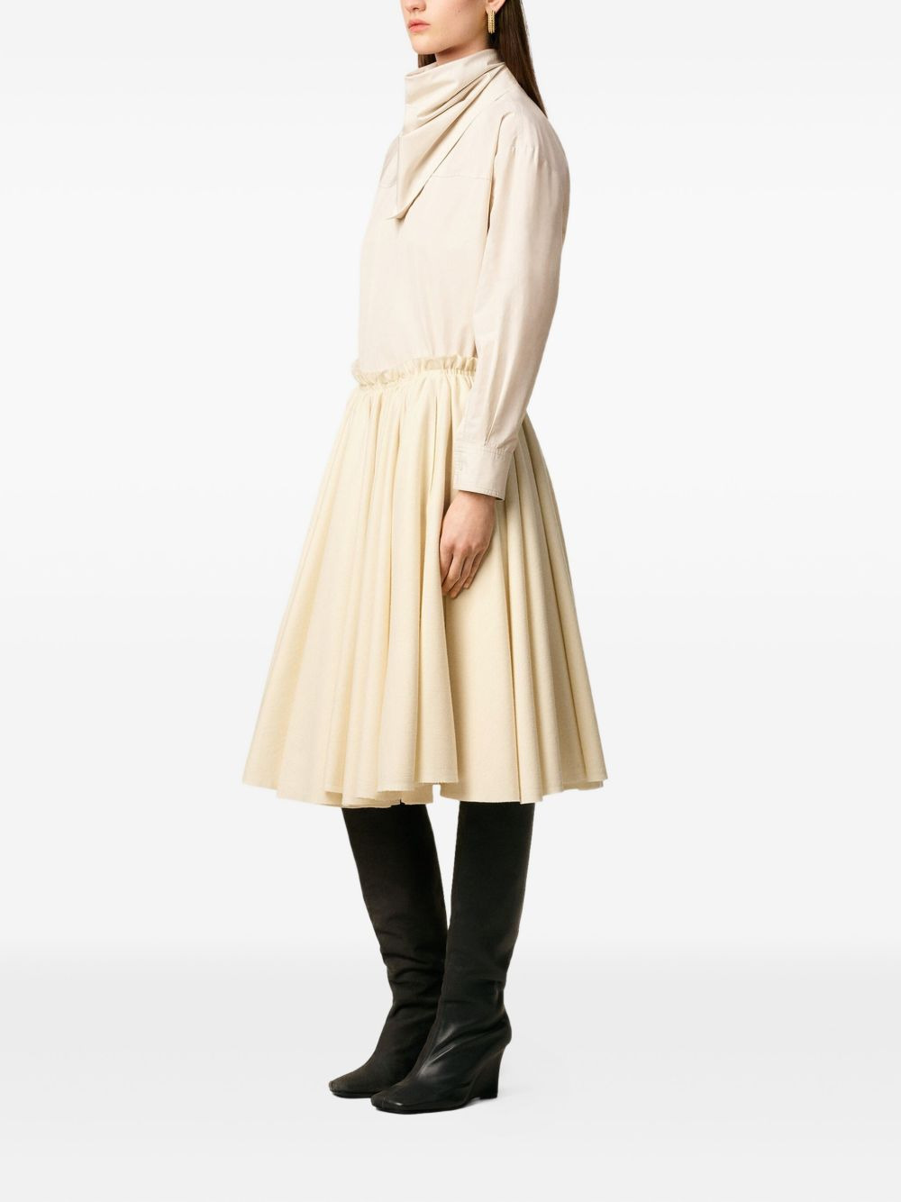 Corolla wool midi skirt - 3