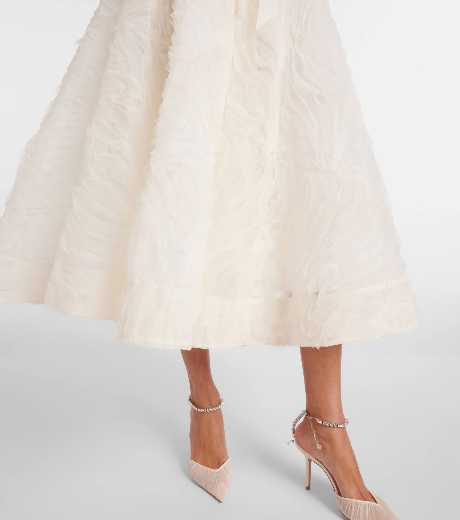 Bridal Willow tulle midi dress - 5