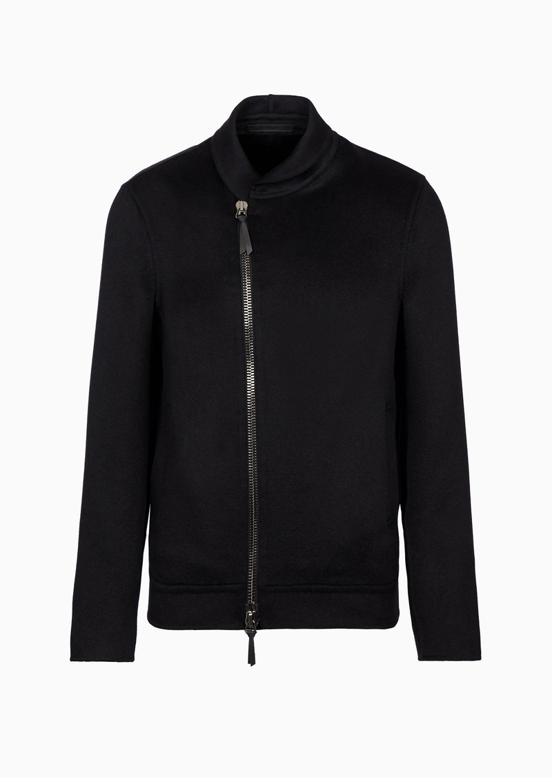 Icon cashmere Casentino wool blouson 1