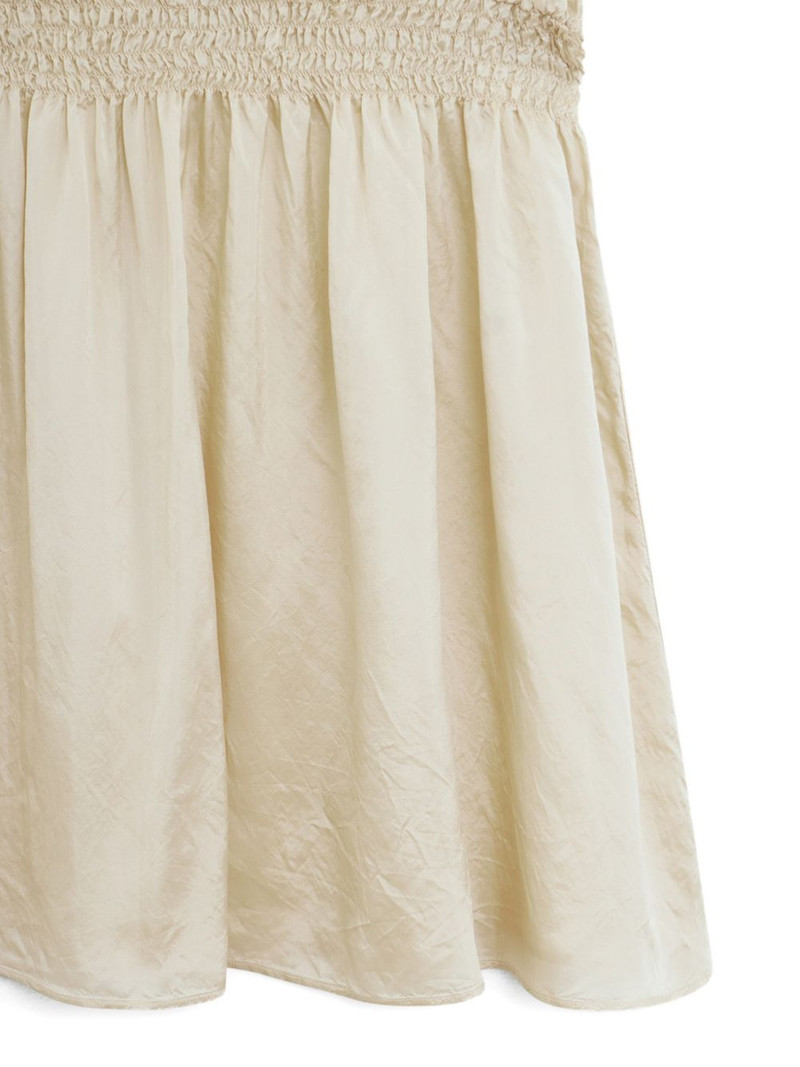 patch-pocket shirred mini dress 6