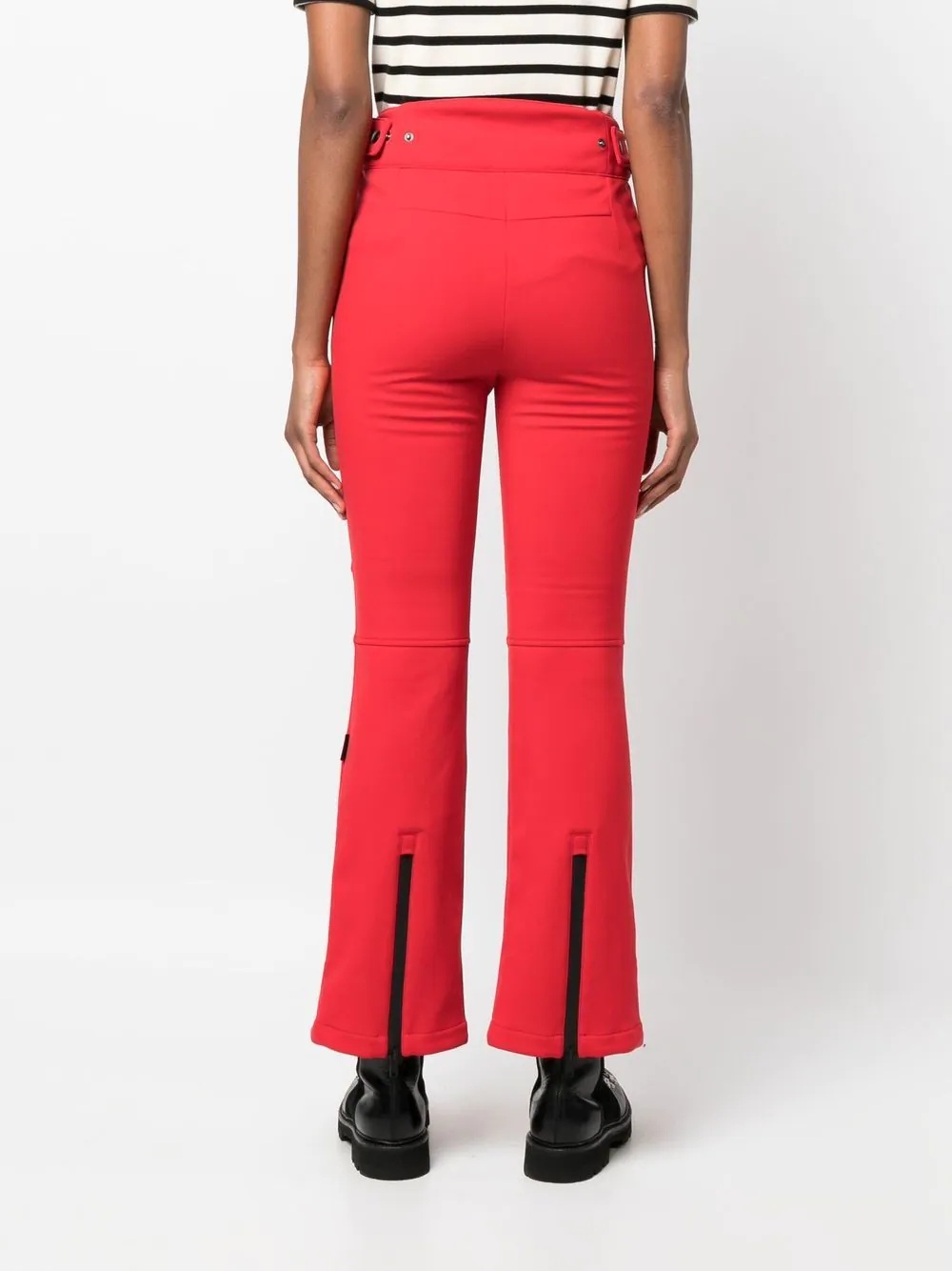 high-rise button-waist trousers - 4