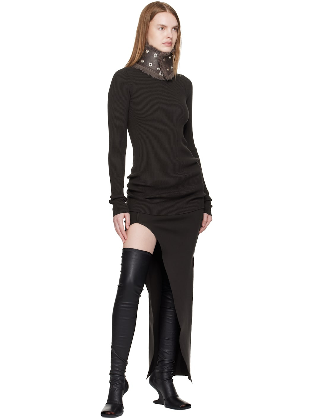 Black Hollywood Cantilever Sock 8 Boots - 5