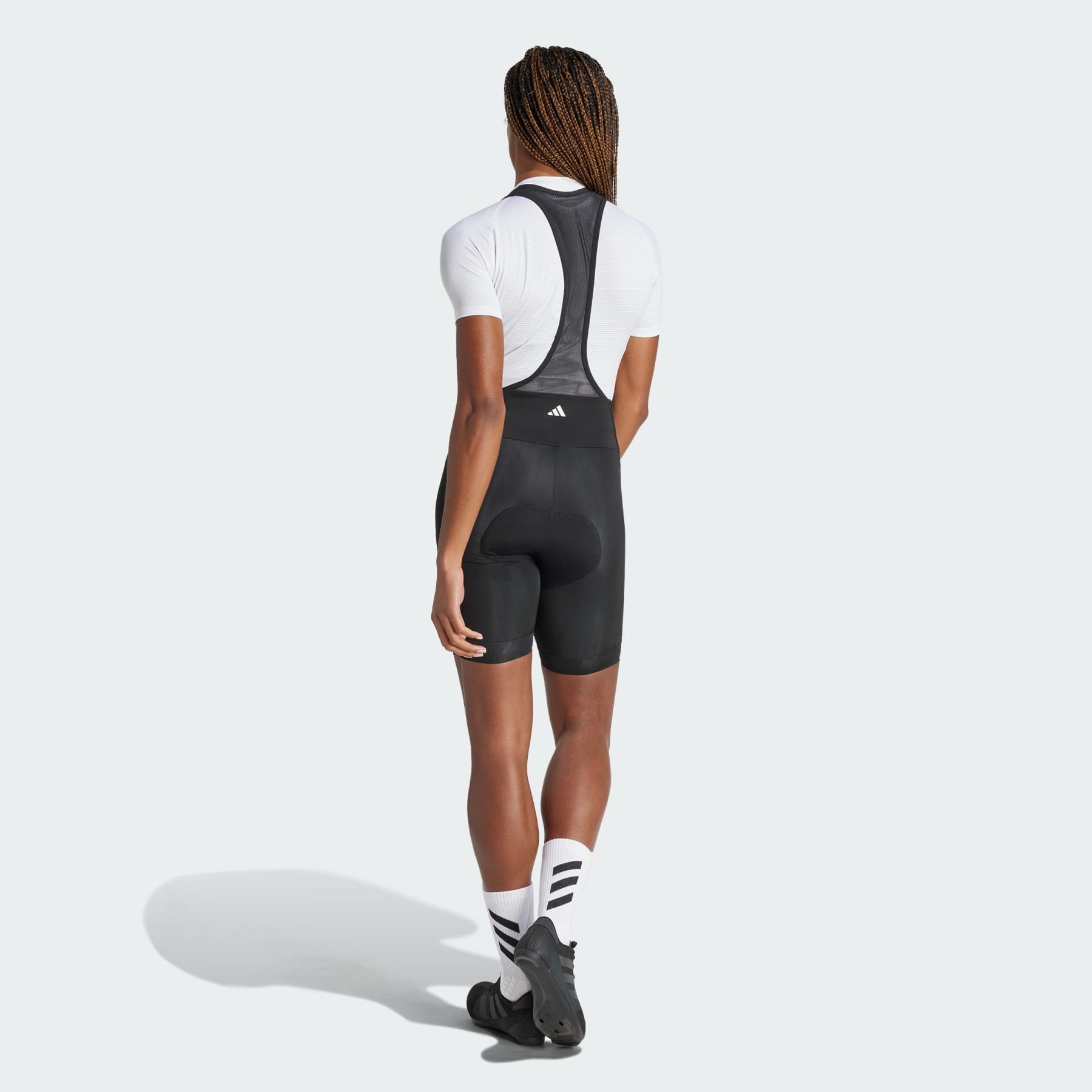 Essentials 3-Stripes Padded Cycling Bib Shorts - 3