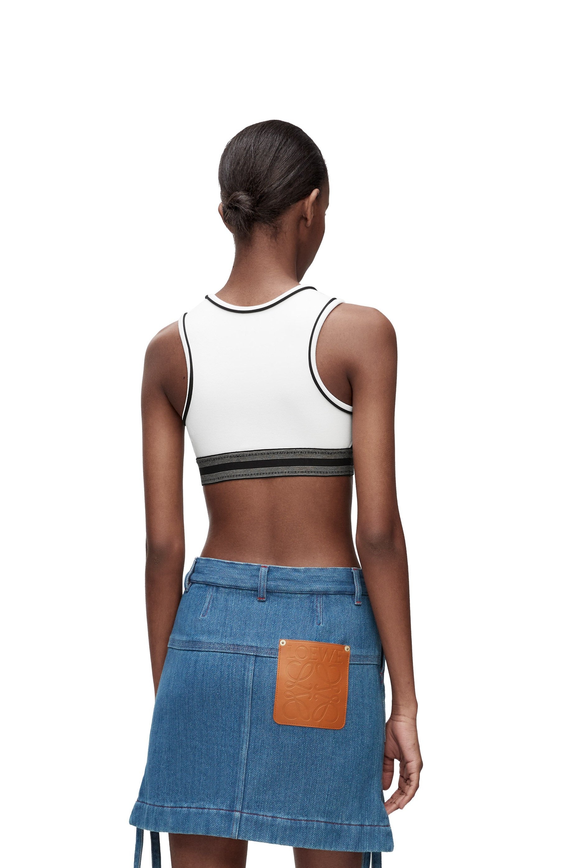 Cropped tank top in viscose - 4