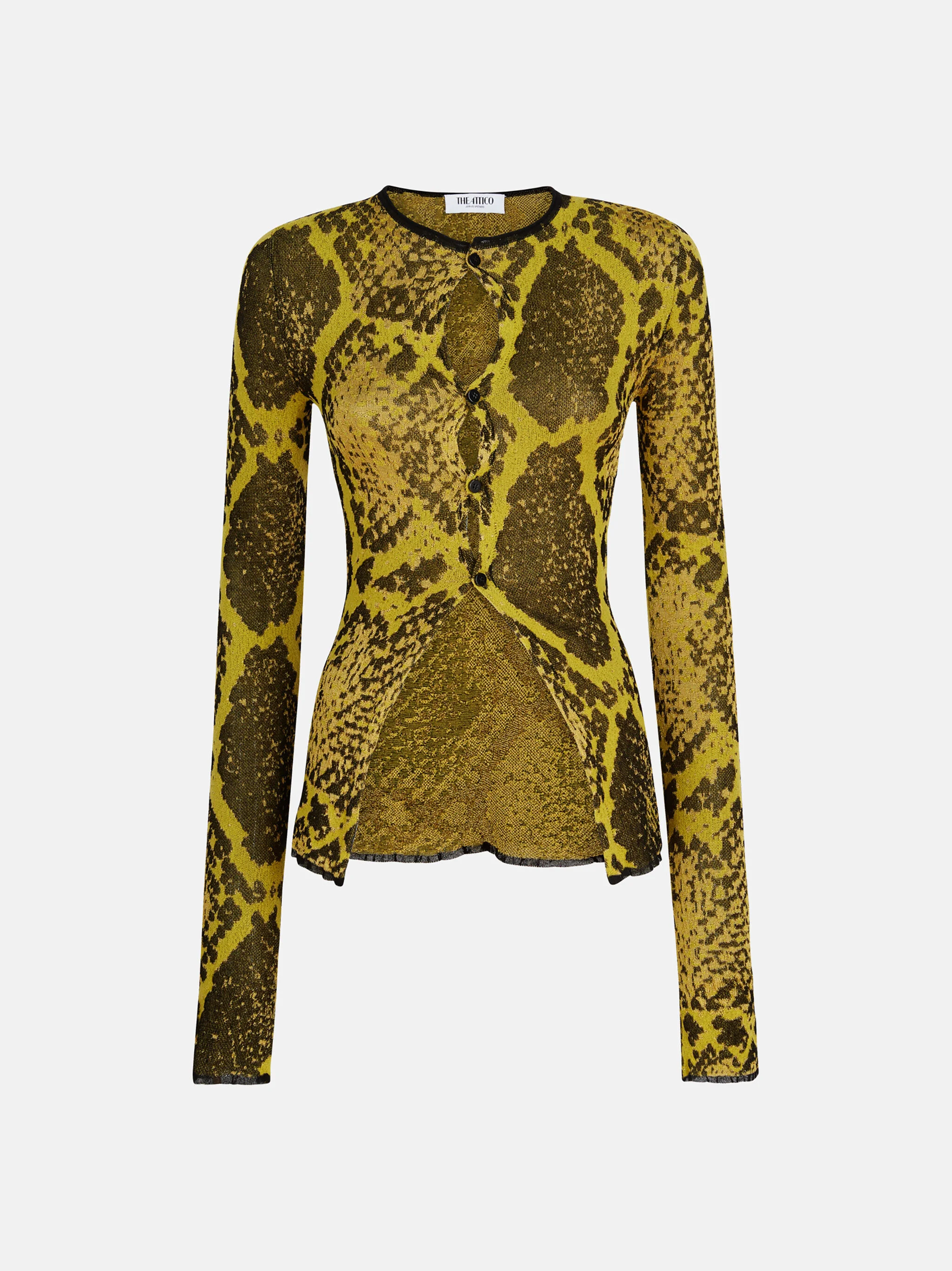 YELLOW AND BLACK CARDIGAN - 1