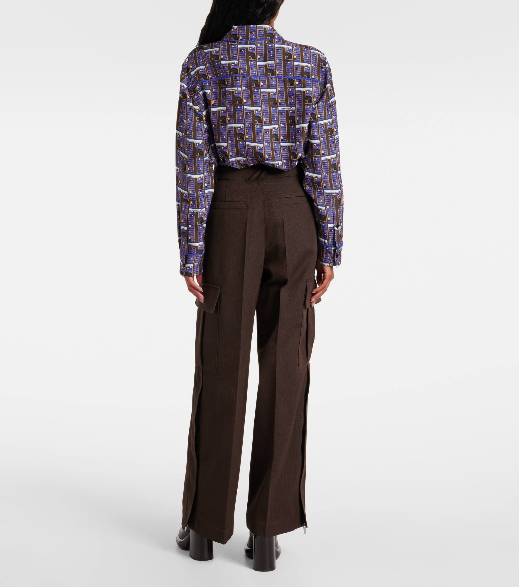 Wool cargo pants - 3