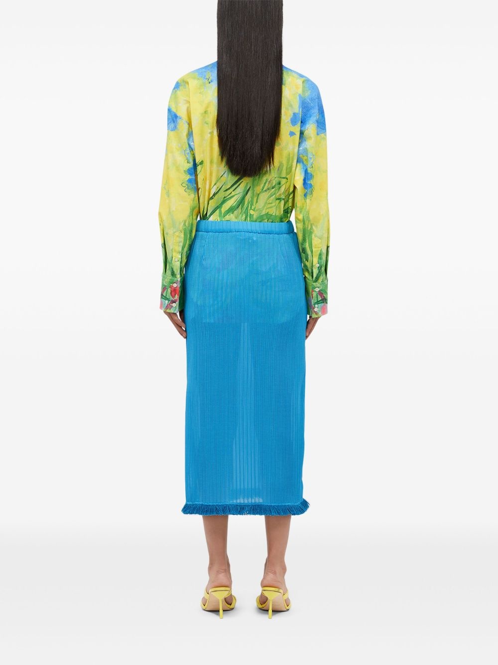 ribbed midi skirt - 4