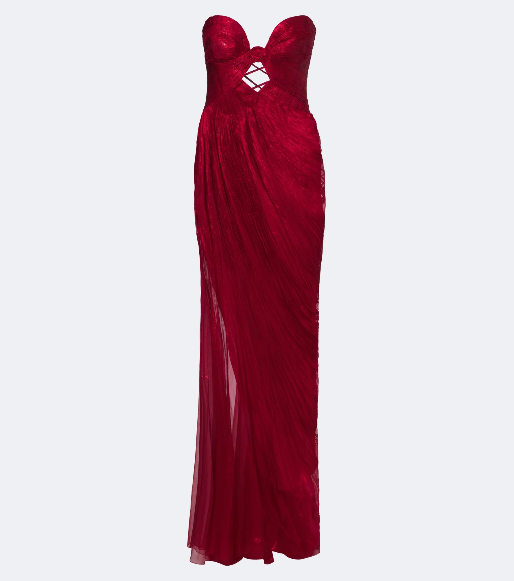 Zephyra metallic silk corset gown - 1
