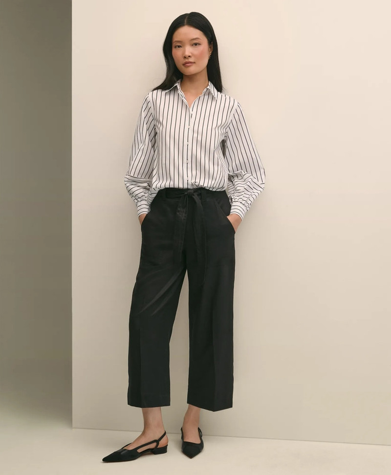 Belted Wide-Leg Utility Pants 1