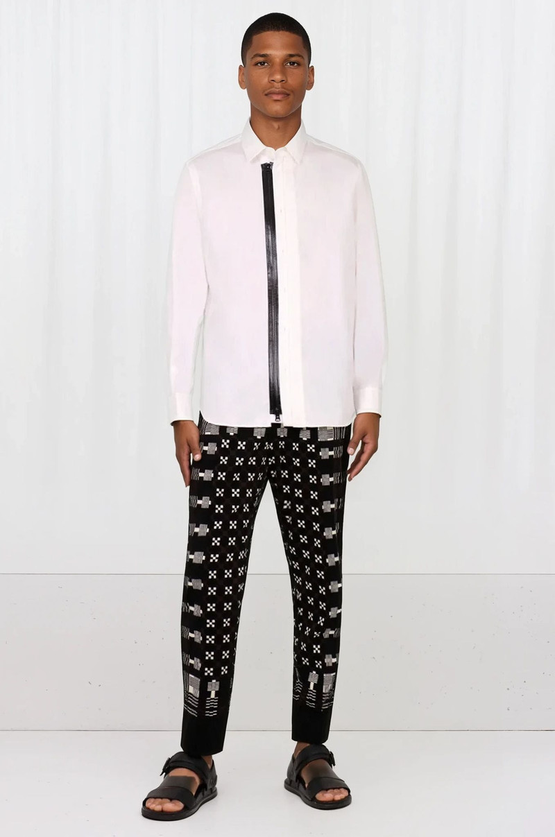 sacai ZIP SHIRT L/SL | WHITE outlook