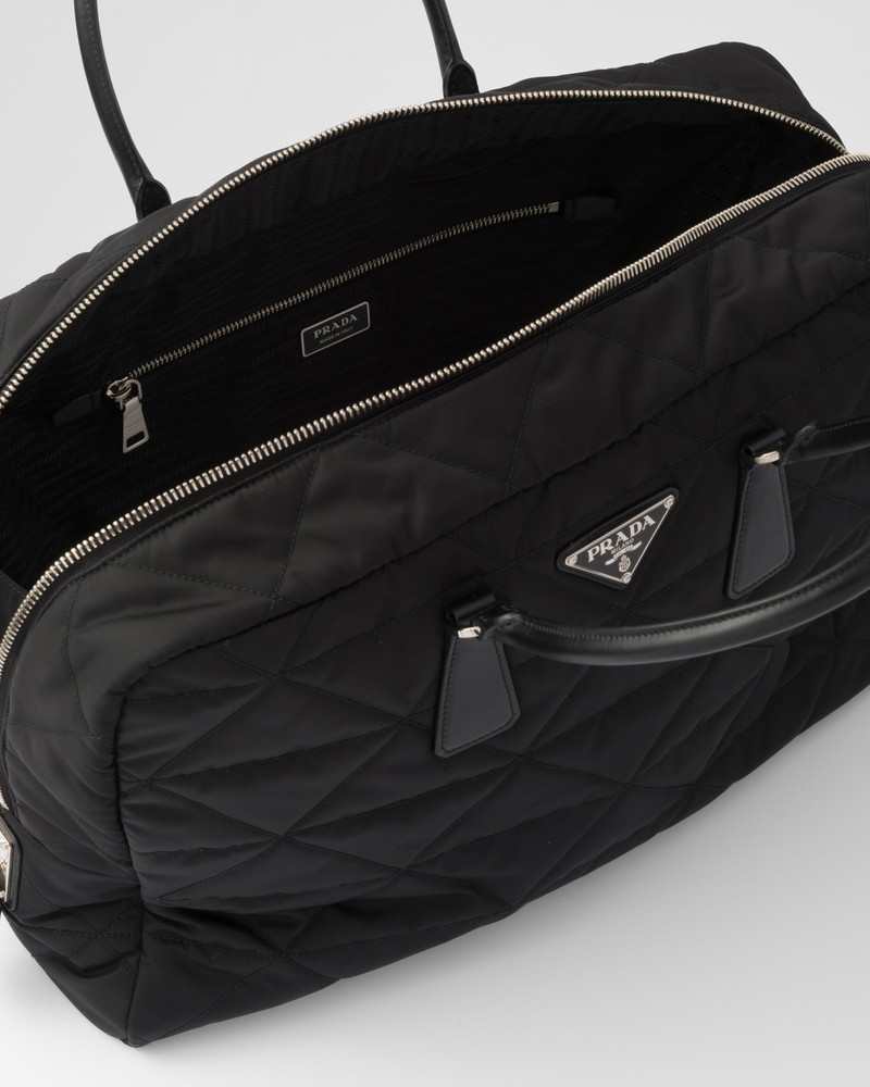 Quilted Re-Nylon travel bag 5