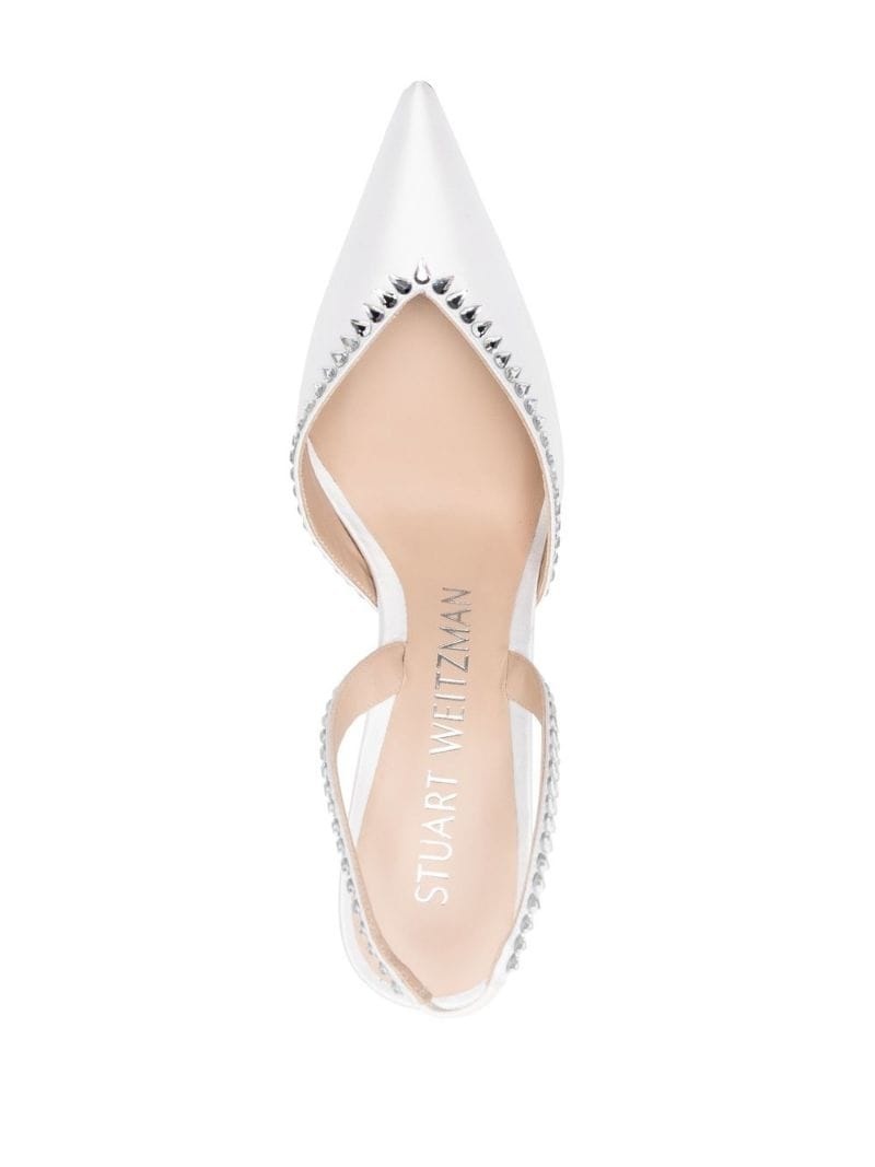 crystal-embellished slingback 110mm pumps - 4