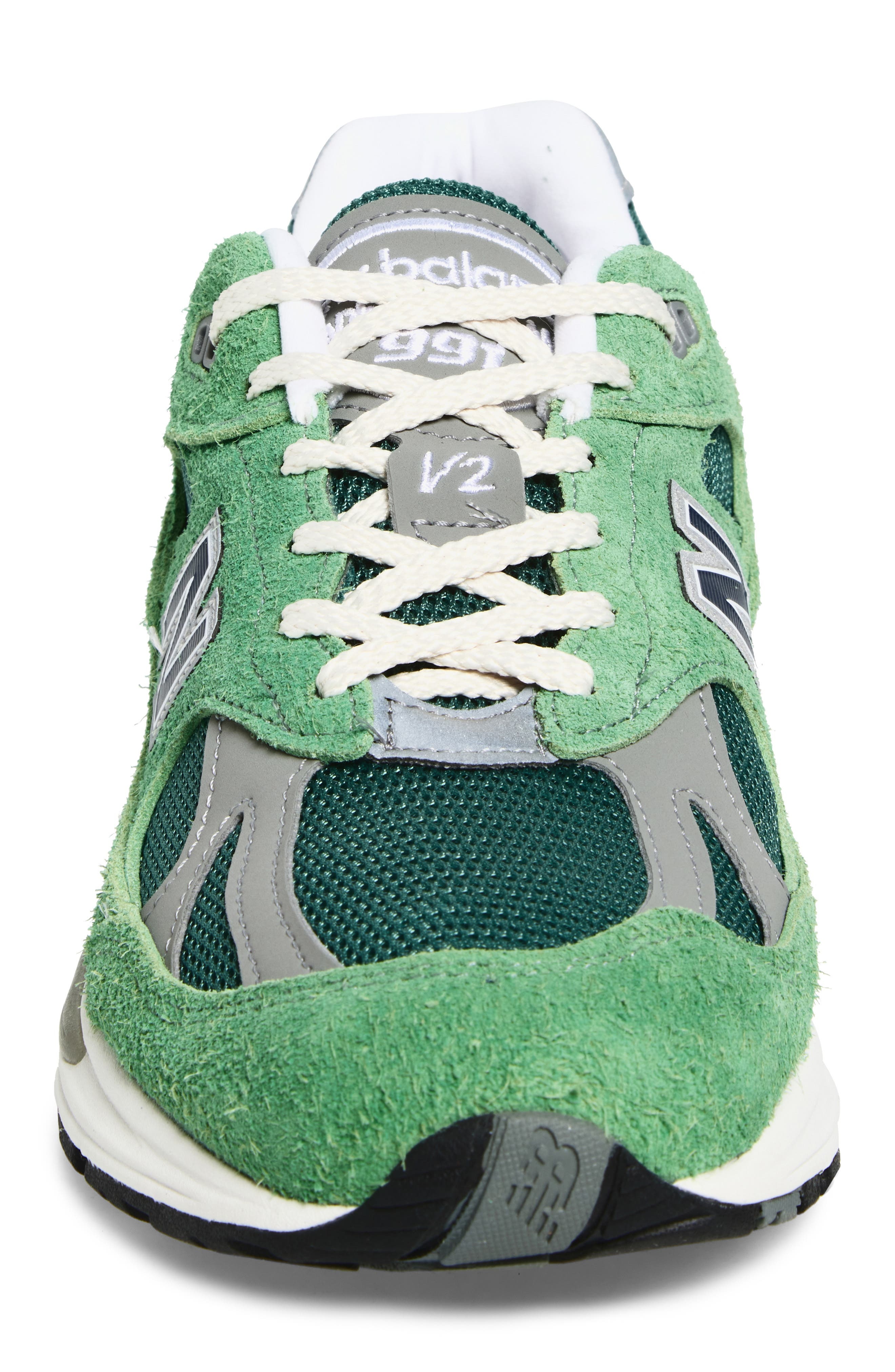 New Balance Gender Inclusive Made in UK 991 v2 Sneaker in Mineral Green /Comfrey at Nordstrom - 4