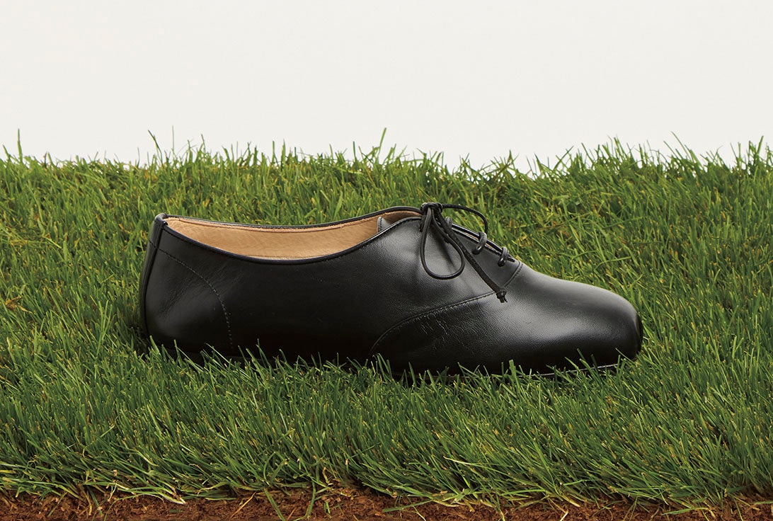 Maya Oxford Flat Shoe in Black Nappa Leather - 5