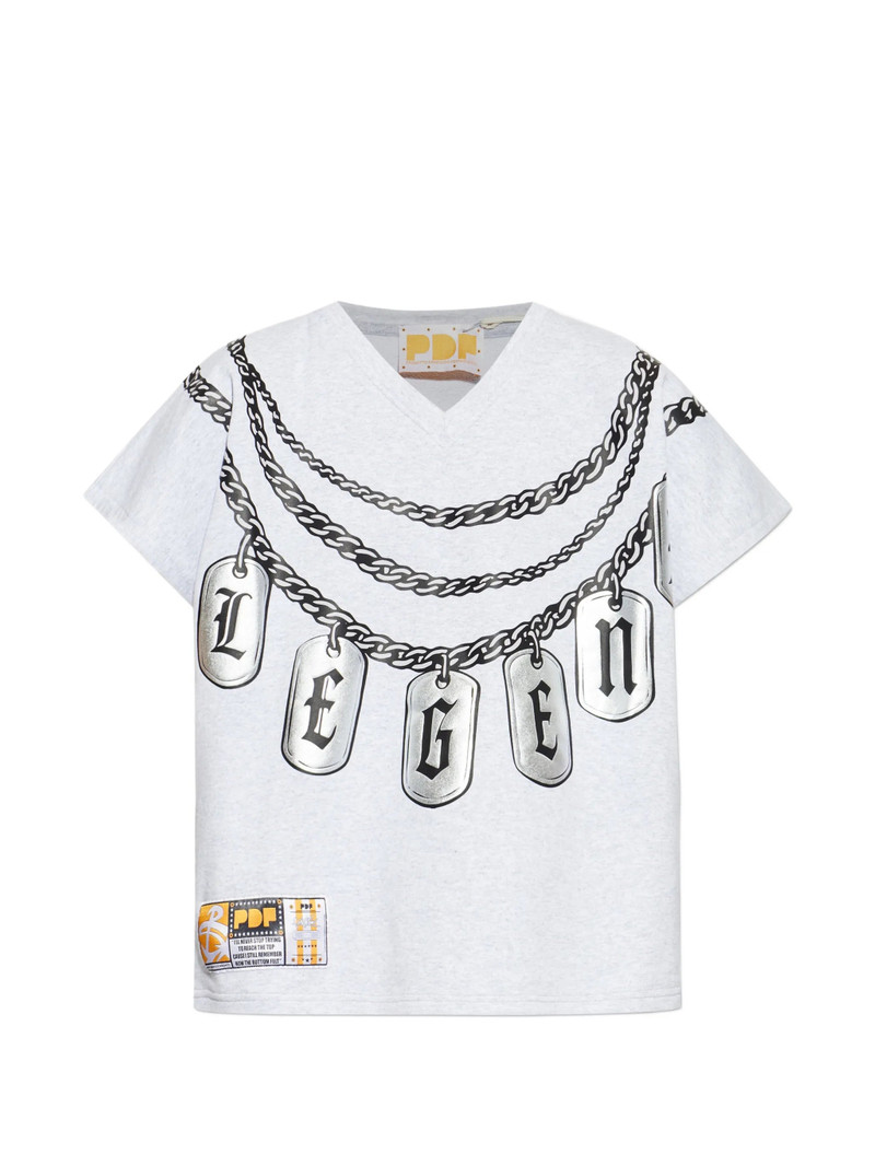 Pdf Chain Print V-neck T-shirt 1