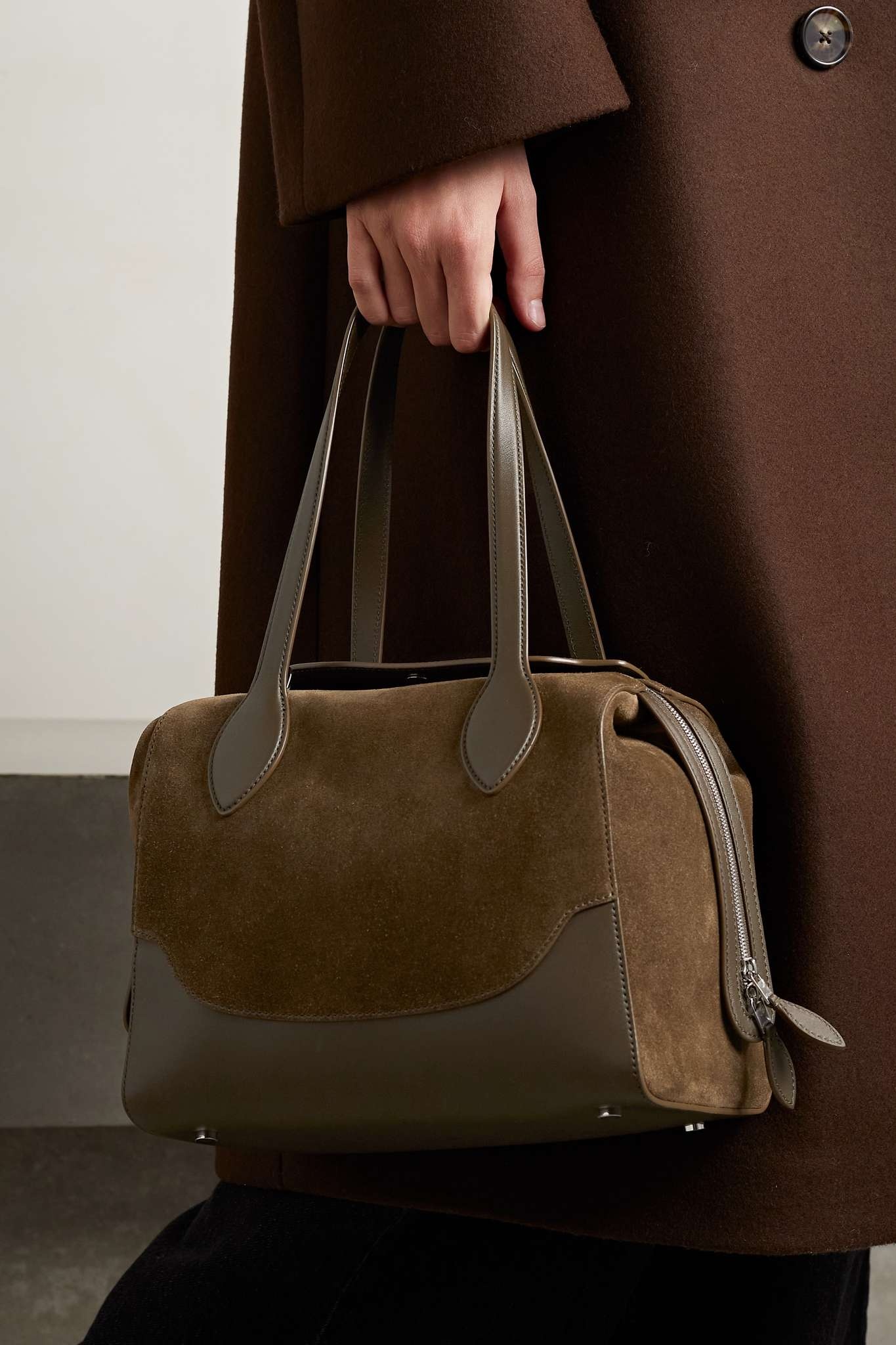Sesia Happy Day medium textured-leather tote - 12