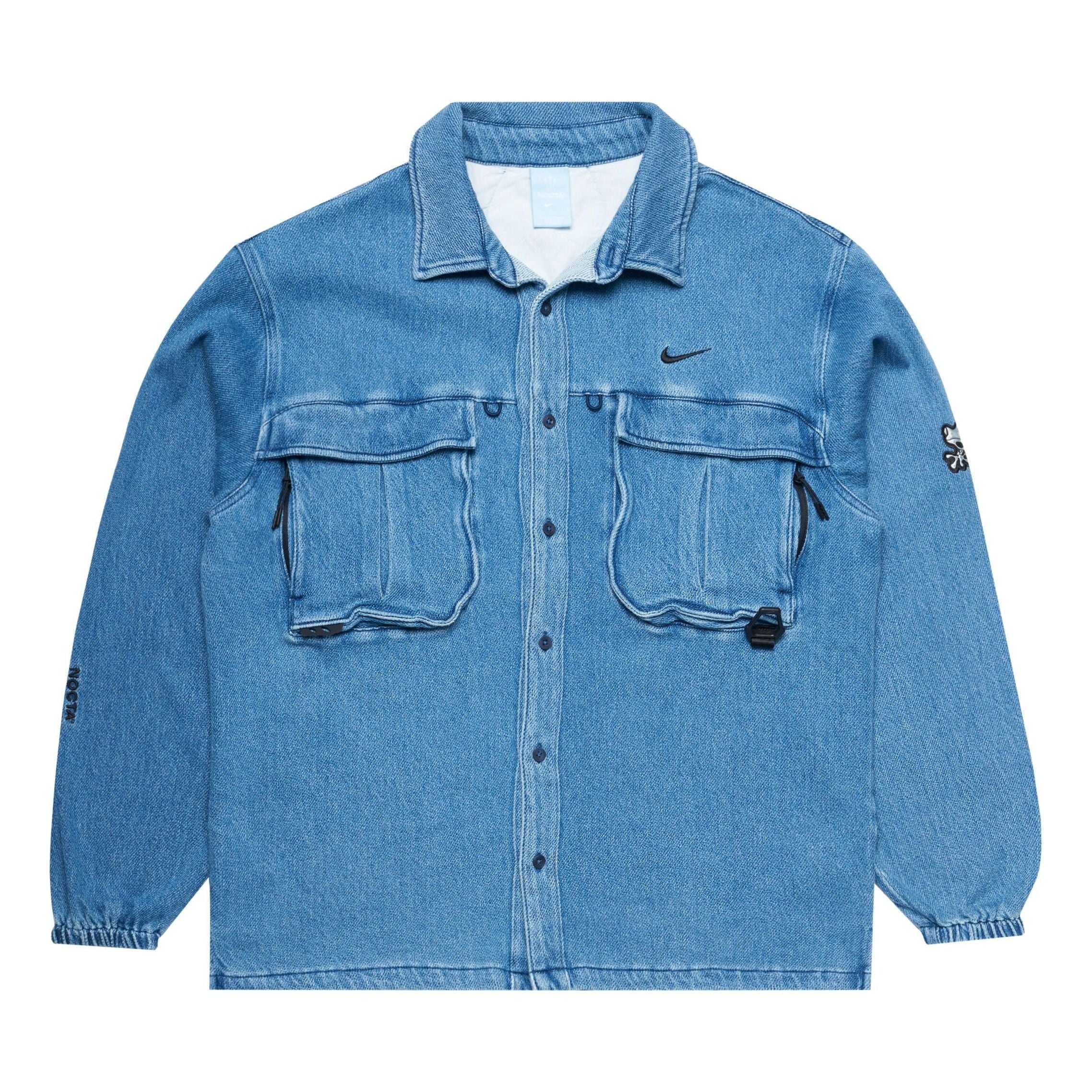 Nike x NOCTA Opal Button-Down Denim Shirts 'Blue Denim' FZ3260-486 - 1