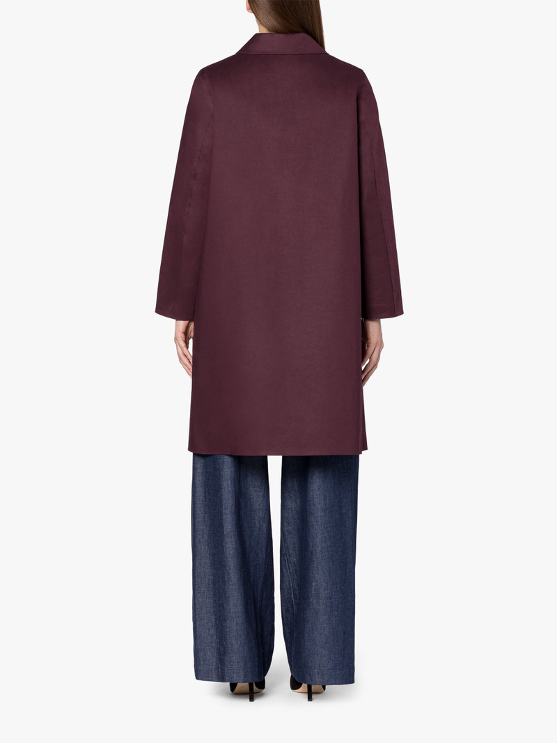 BANTON BURGUNDY BONDED COTTON COAT 4