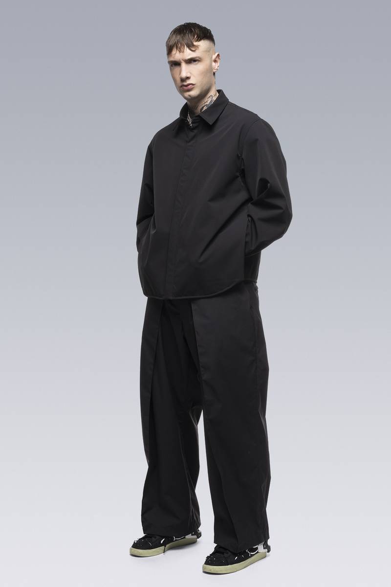LA10-DS schoeller® Dryskin™ Press Button Shirt Jacket Black 8