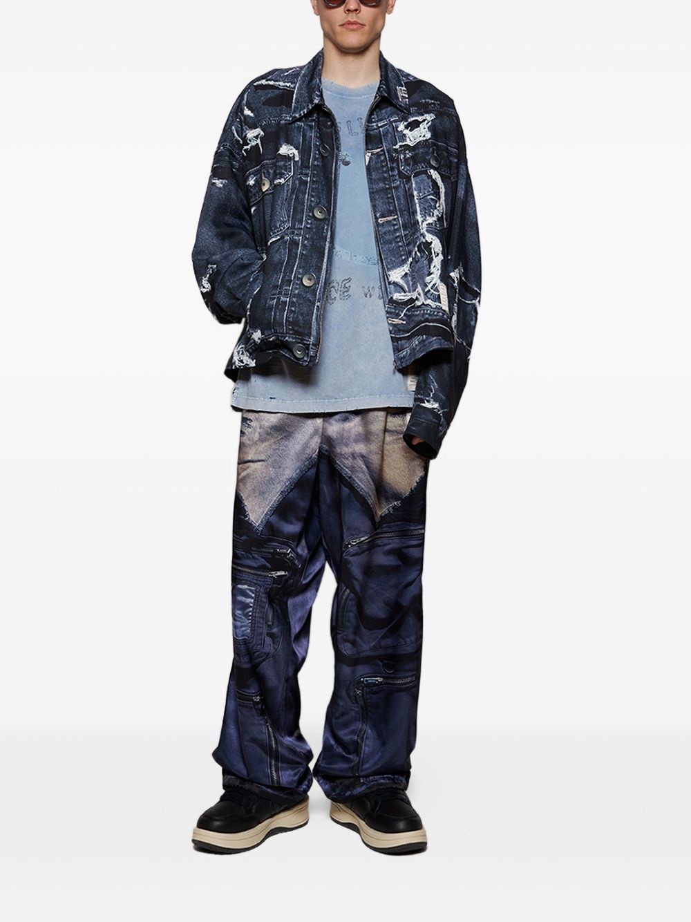 trompe l'oeil trousers - 2