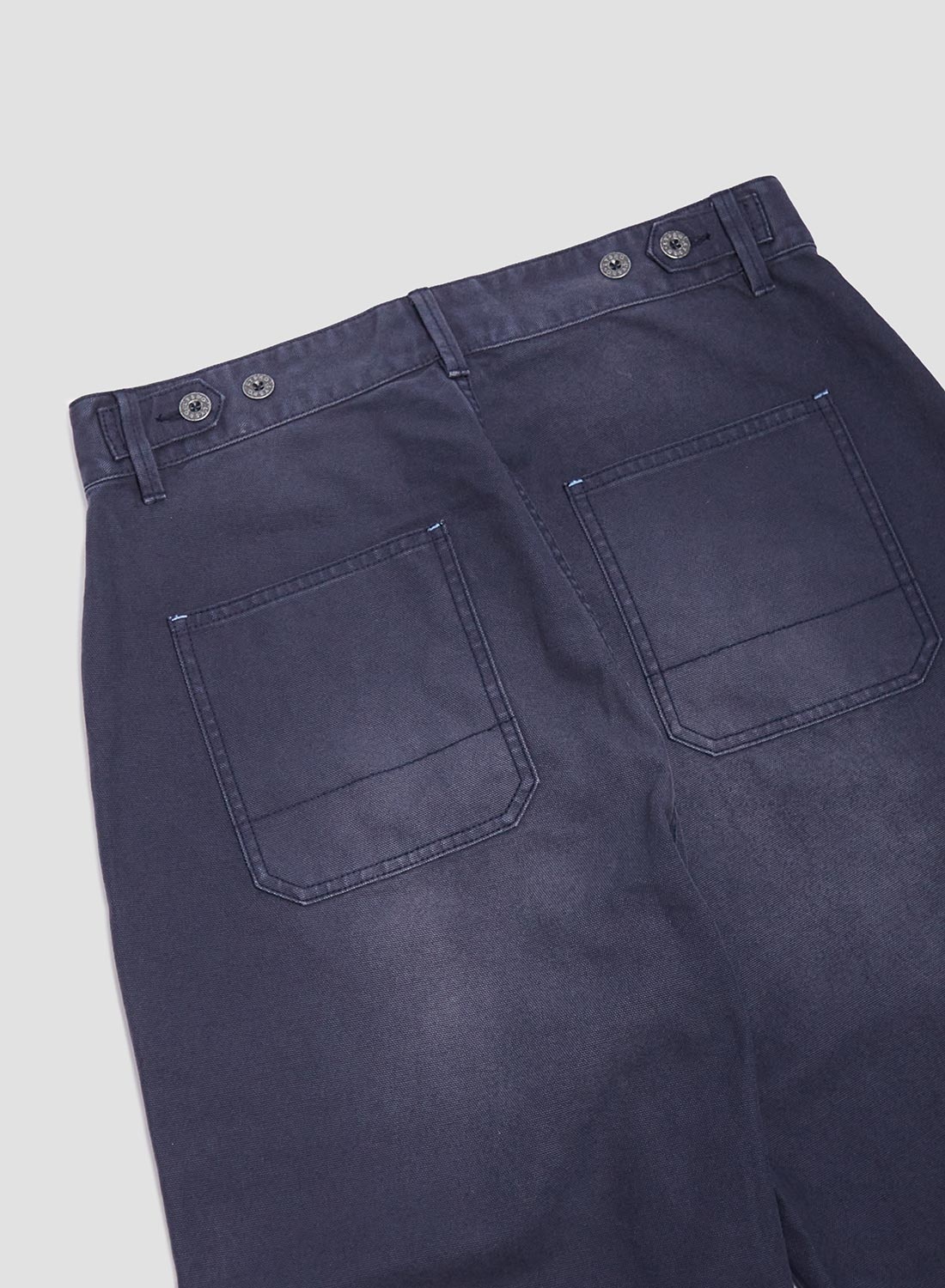 Carpenter Pant Canvas in Black Navy - 7