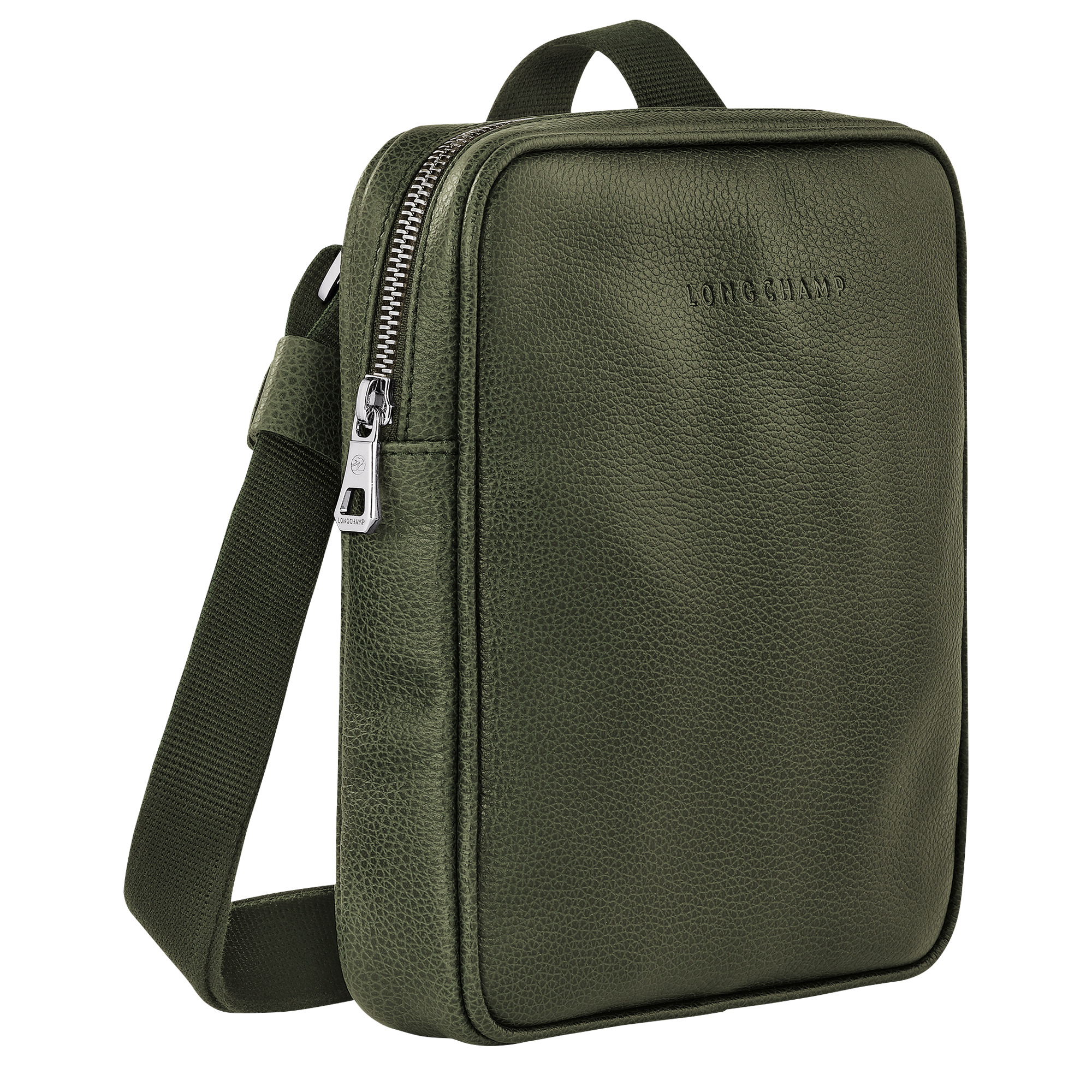 Le Foulonné XS Crossbody bag Khaki - Leather - 2