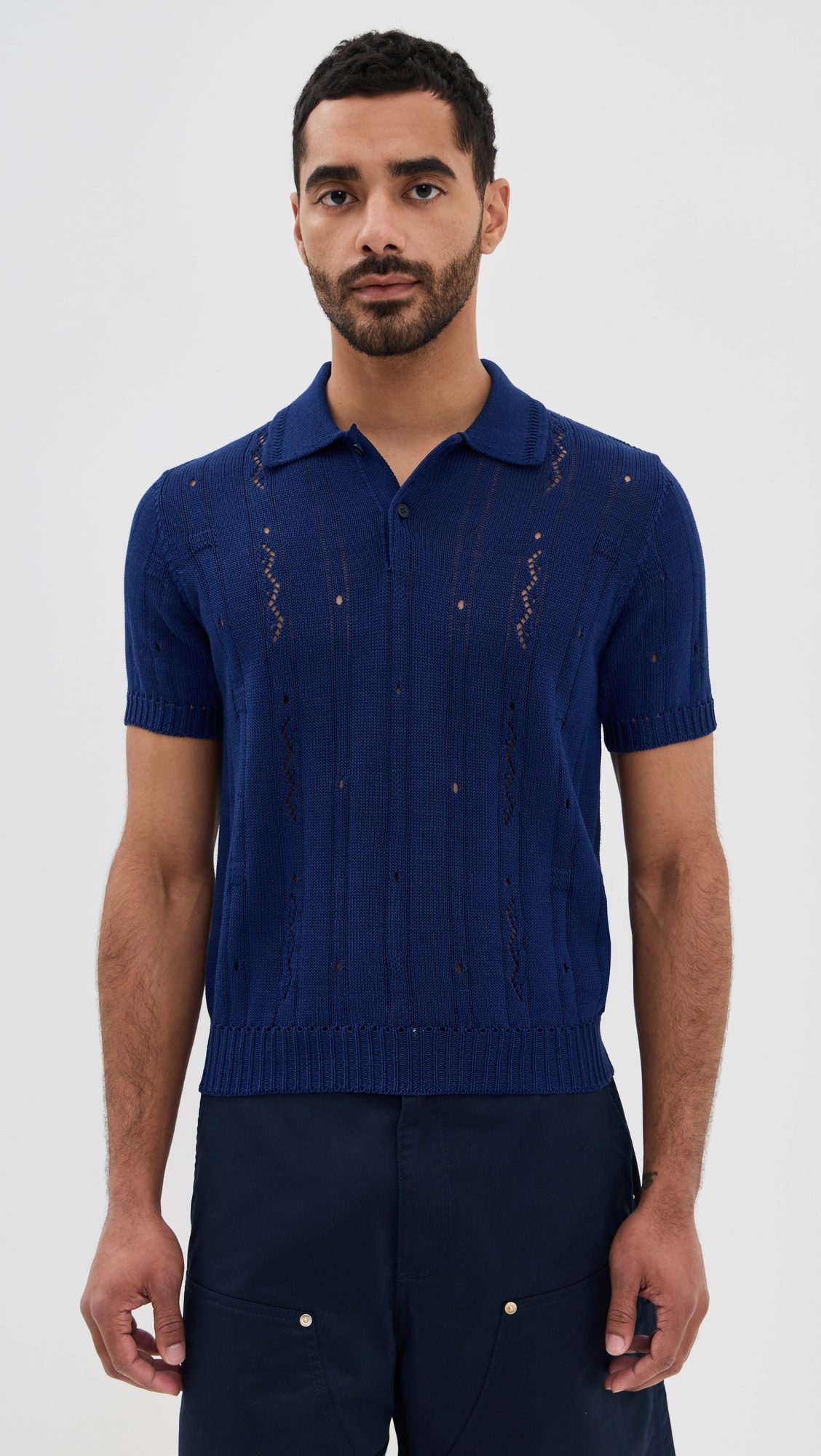 Zigzag Knit Polo - 6