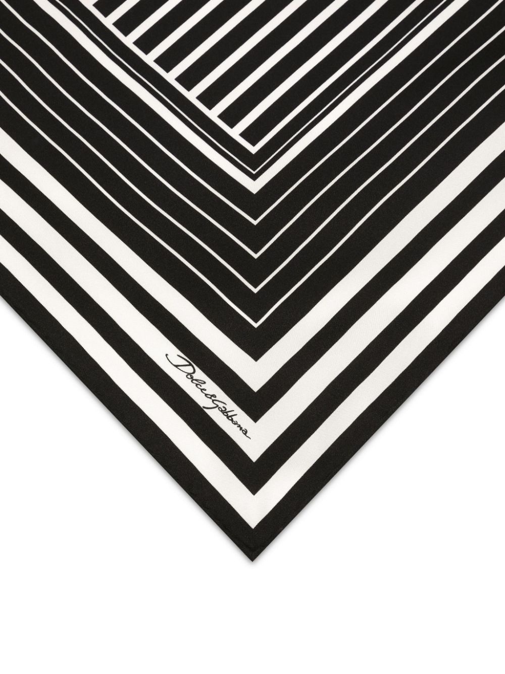 striped silk scarf - 2