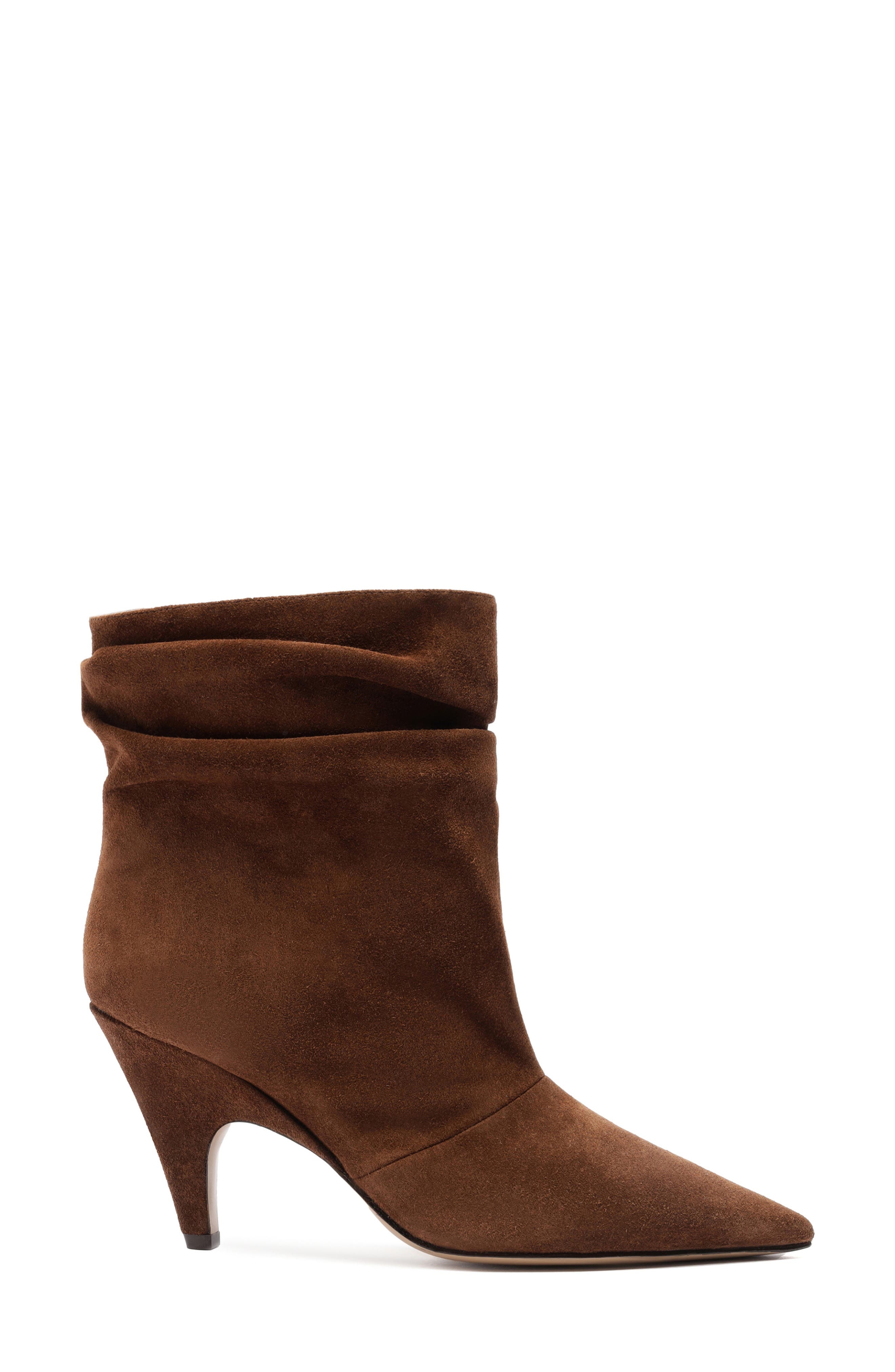 Alexandre Birman Tati Pointed Toe Slouch Bootie in Rich Brown at Nordstrom - 3