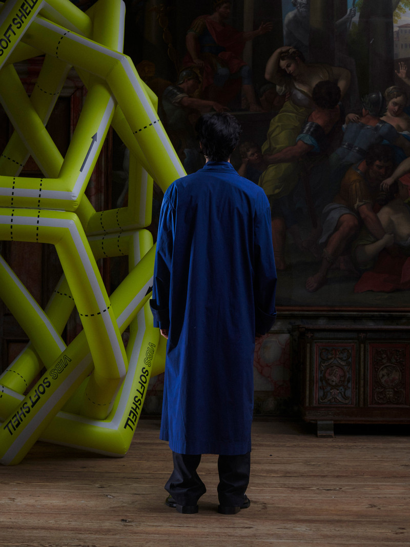 DIMOUT LONG COAT - NAVY 6