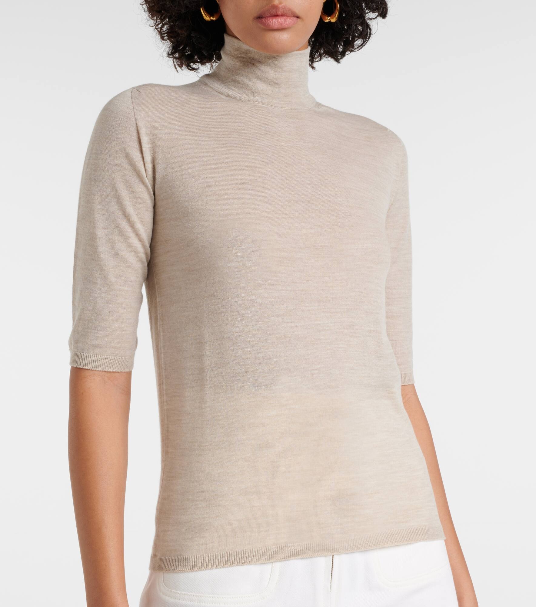 Cecina virgin wool turtleneck sweater - 5